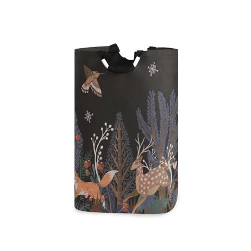 Trees Deer Fox