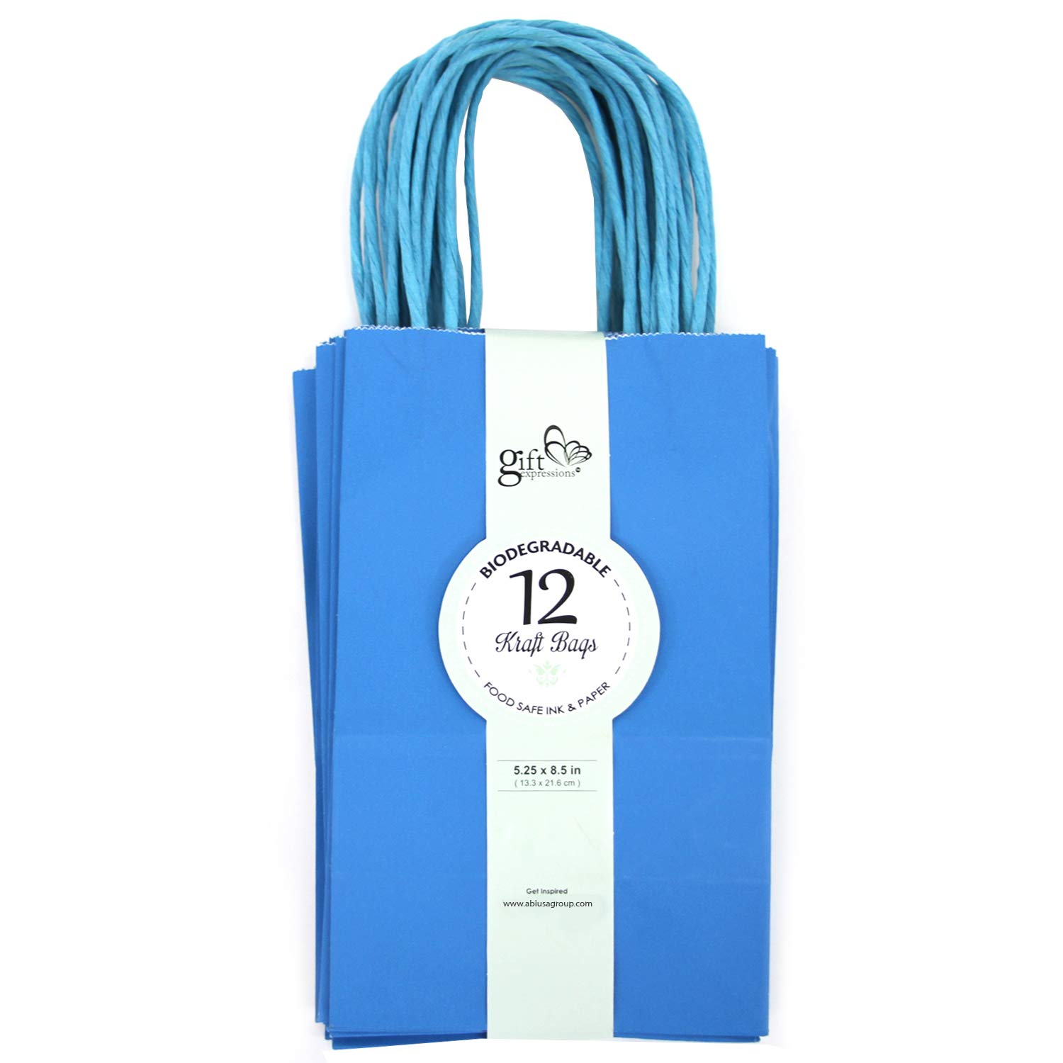 Premium Kraft Paper Bags Small 1BOX (480 Count) - Eco-Friendly Turquoise Gift Bags for Parties, Weddings, Retail Packaging & Favor Bags