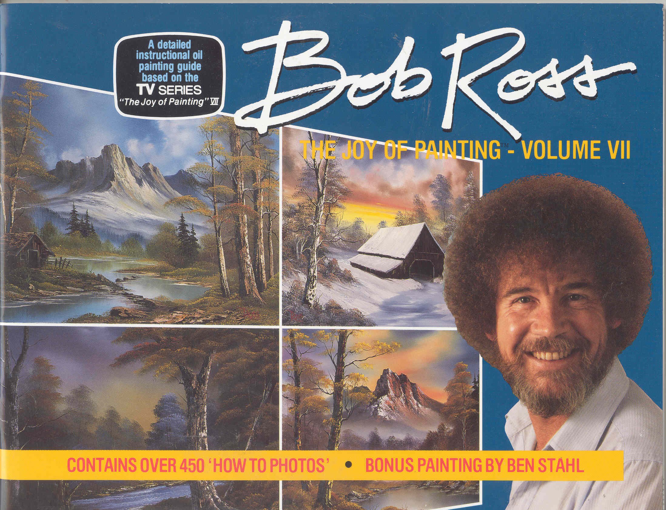 Bob Ross The Joy of Painting Book 7 - Step-by-Step Oil Painting Guide for Beginners - Perfect for Home Art Studios & DIY Painting Projects