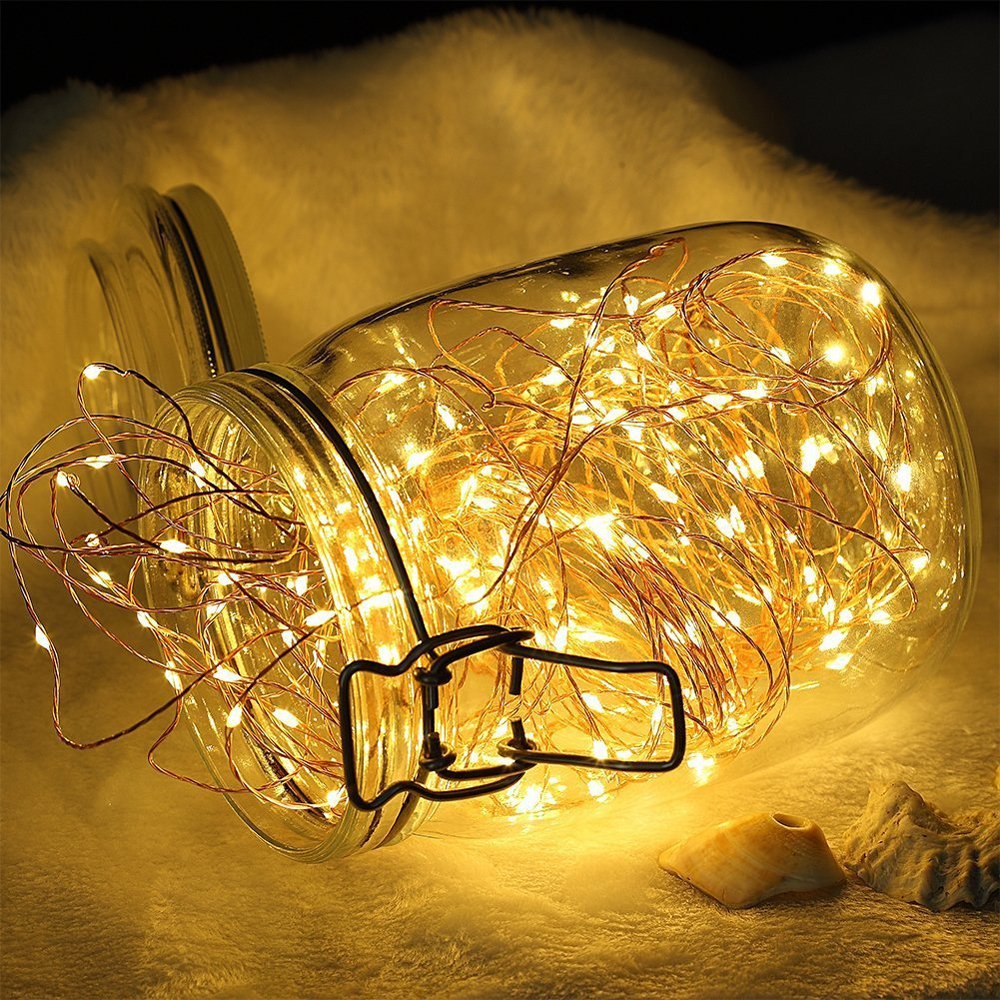 Copper Wire LED String Lights 165ft 500 LEDs with Remote - Indoor/Outdoor Christmas Decor