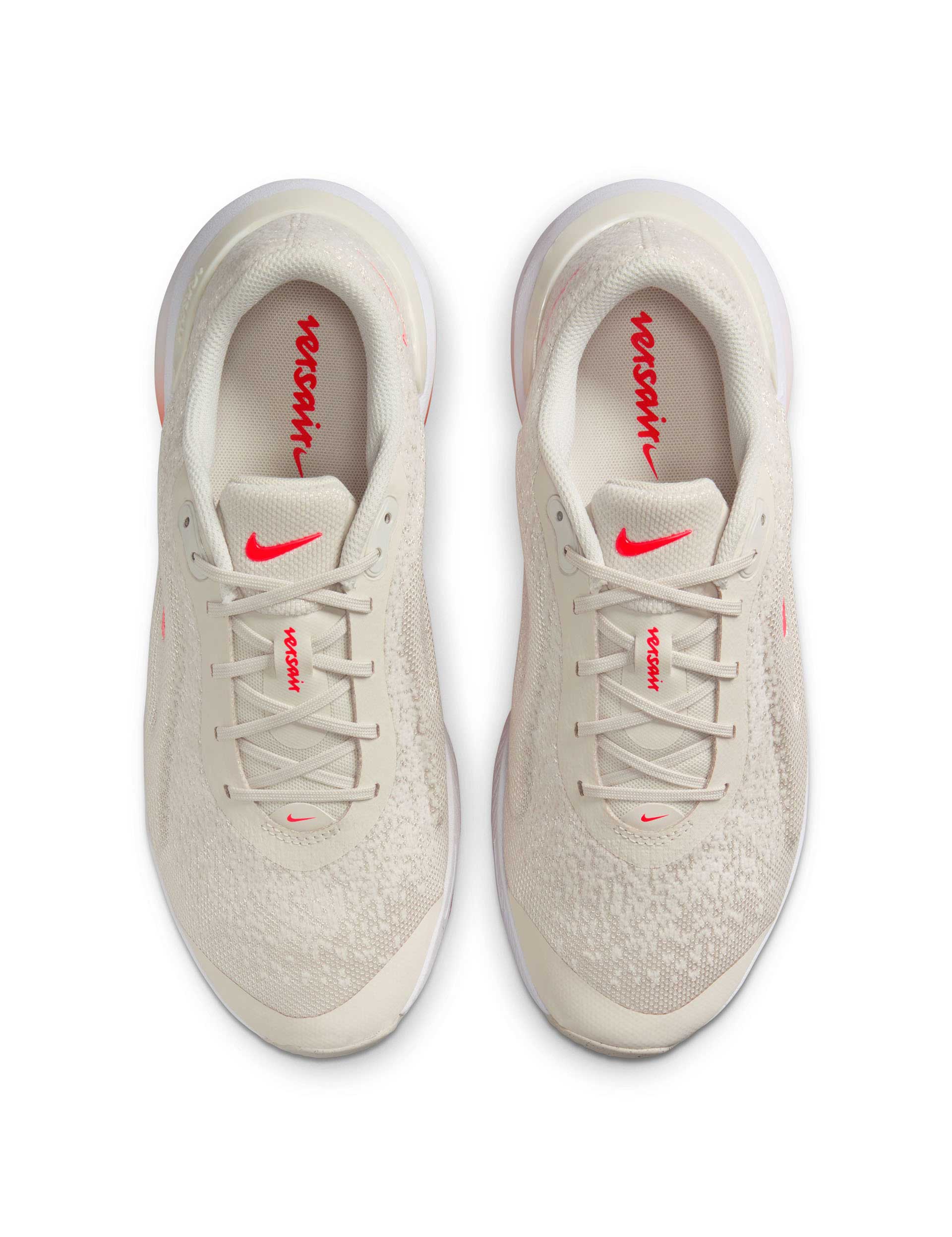 Versair Shoes for Men & Women - Light Orewood Brown, Bright Crimson & White - Comfortable & Stylish Sneakers for Running, Walking & Casual Wear