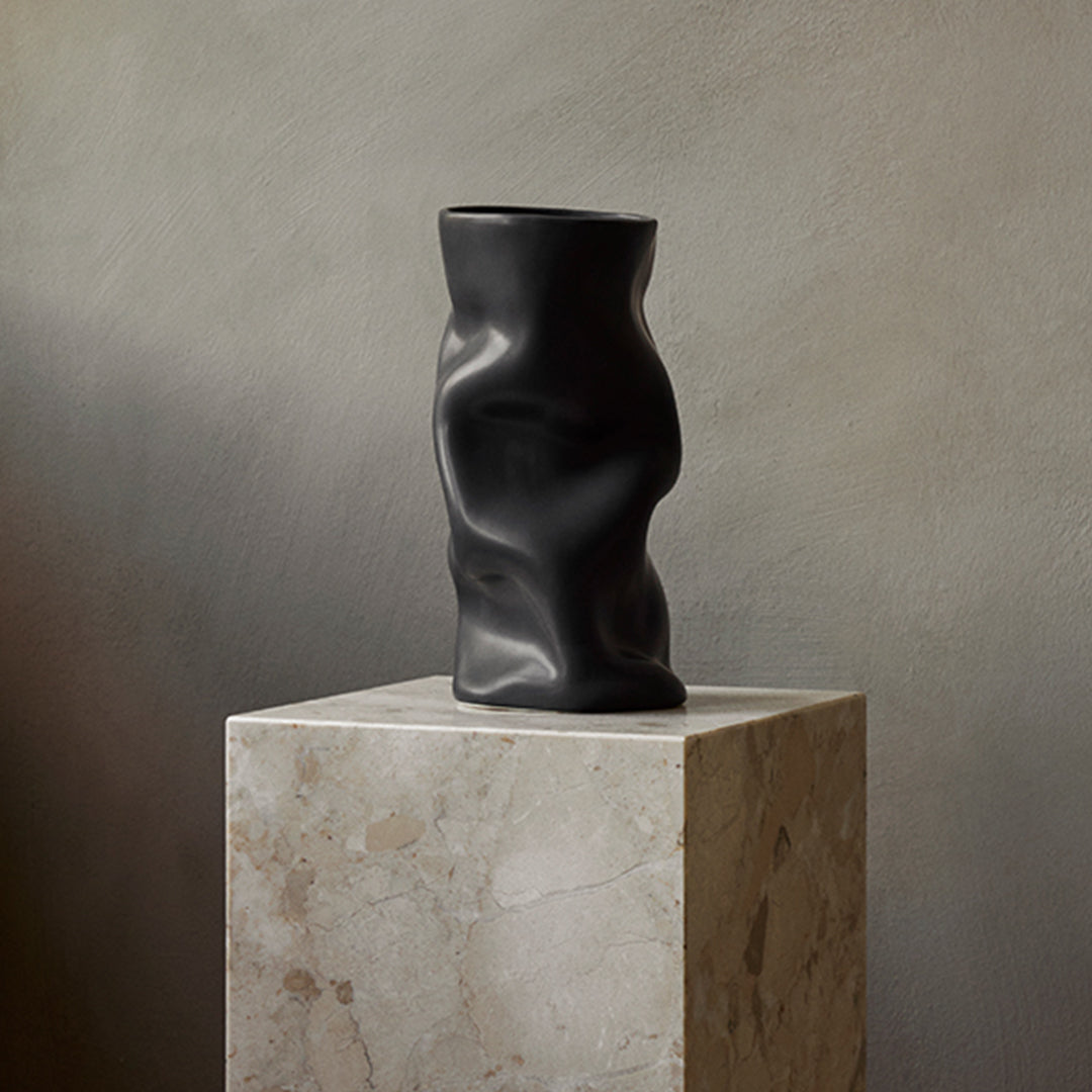 Sofia Tufvasson Collapse Vase - Modern Foldable Ceramic Vase for Home Decor, Office & Wedding Centerpieces