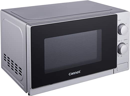 Cornell 20L Table Top Microwave Oven - Compact Countertop Microwave with 700W Power for Small Kitchens, Dorms & Offices - Perfect for Reheating, Defrosting & Quick Meals