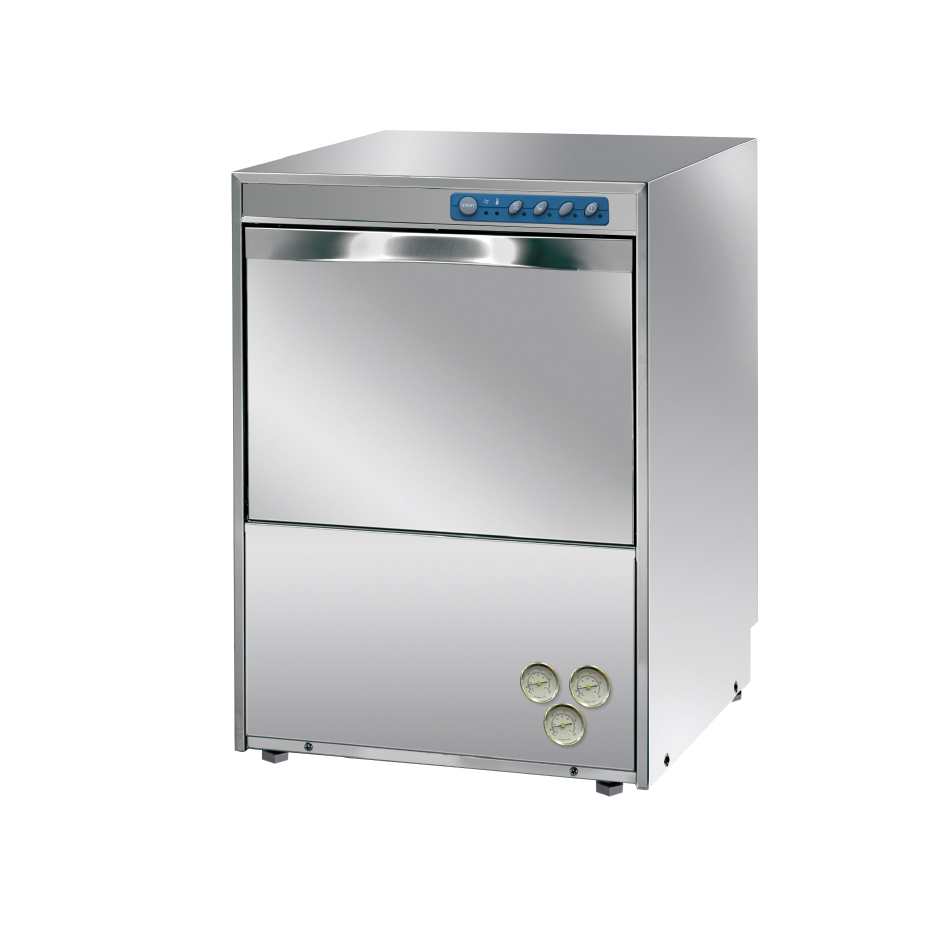 DIHR Commercial High-Temperature Undercounter Dishwasher - 30 Racks Per Hour, NSF Certified for Restaurants, Cafes & Food Service Businesses