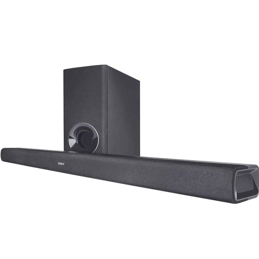 Denon DHT-S316 Home Theater Soundbar with Wireless Subwoofer - Virtual Surround Sound, Bluetooth, Wall Mountable - Perfect for Movies, Gaming & Music Streaming (Black)