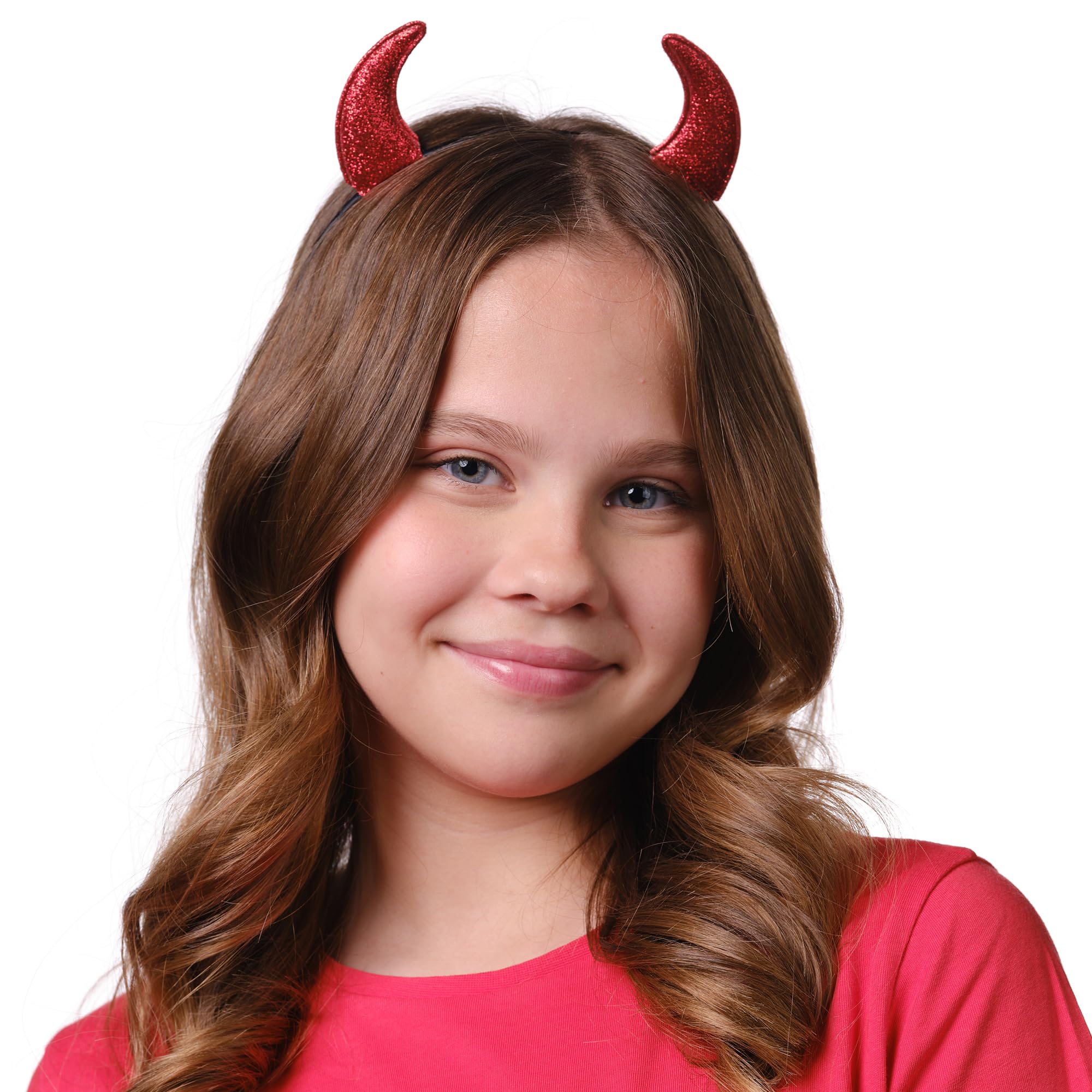 Cheerin Angel Halo & Devil Horns Headband - White & Red Costume Accessories for Halloween, Cosplay, Parties & Festivals