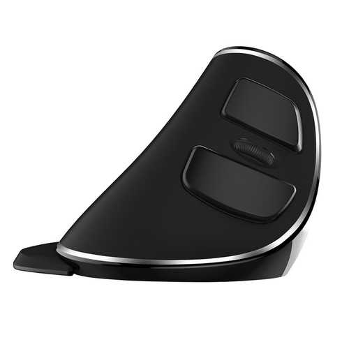 Delux M618 PLUS Wireless Vertical Ergonomic Mouse - 1600DPI, 6 Buttons for Comfortable Computing - Perfect for Office Work, Graphic Design & Long-Term PC Use