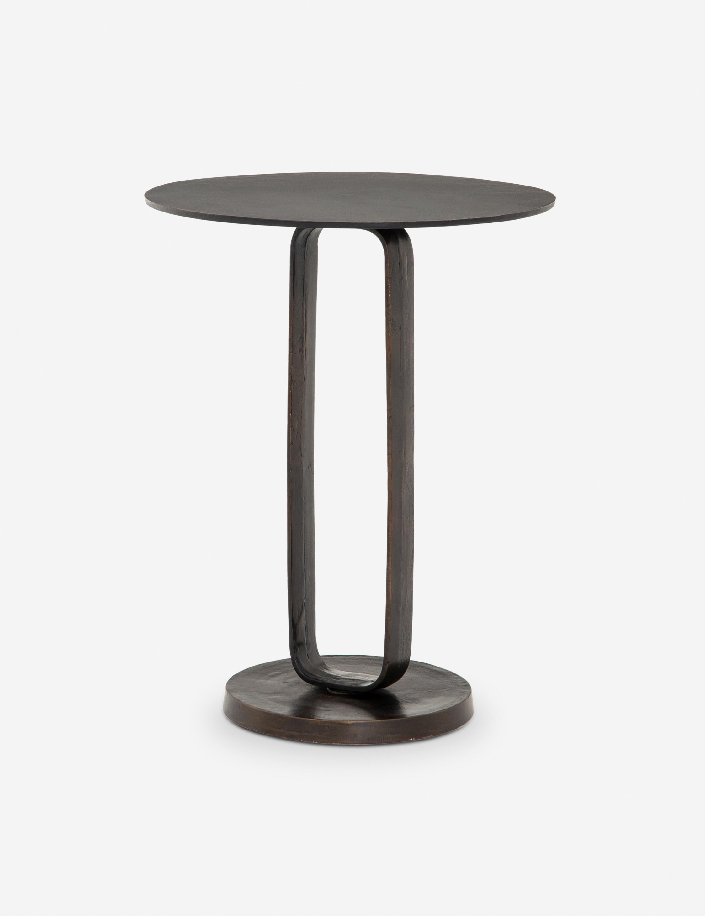Modern Alethea Indoor Outdoor Side Table - Small Accent Table for Living Room, Patio, Balcony & Garden - Lightweight & Durable End Table with Weather-Resistant Finish