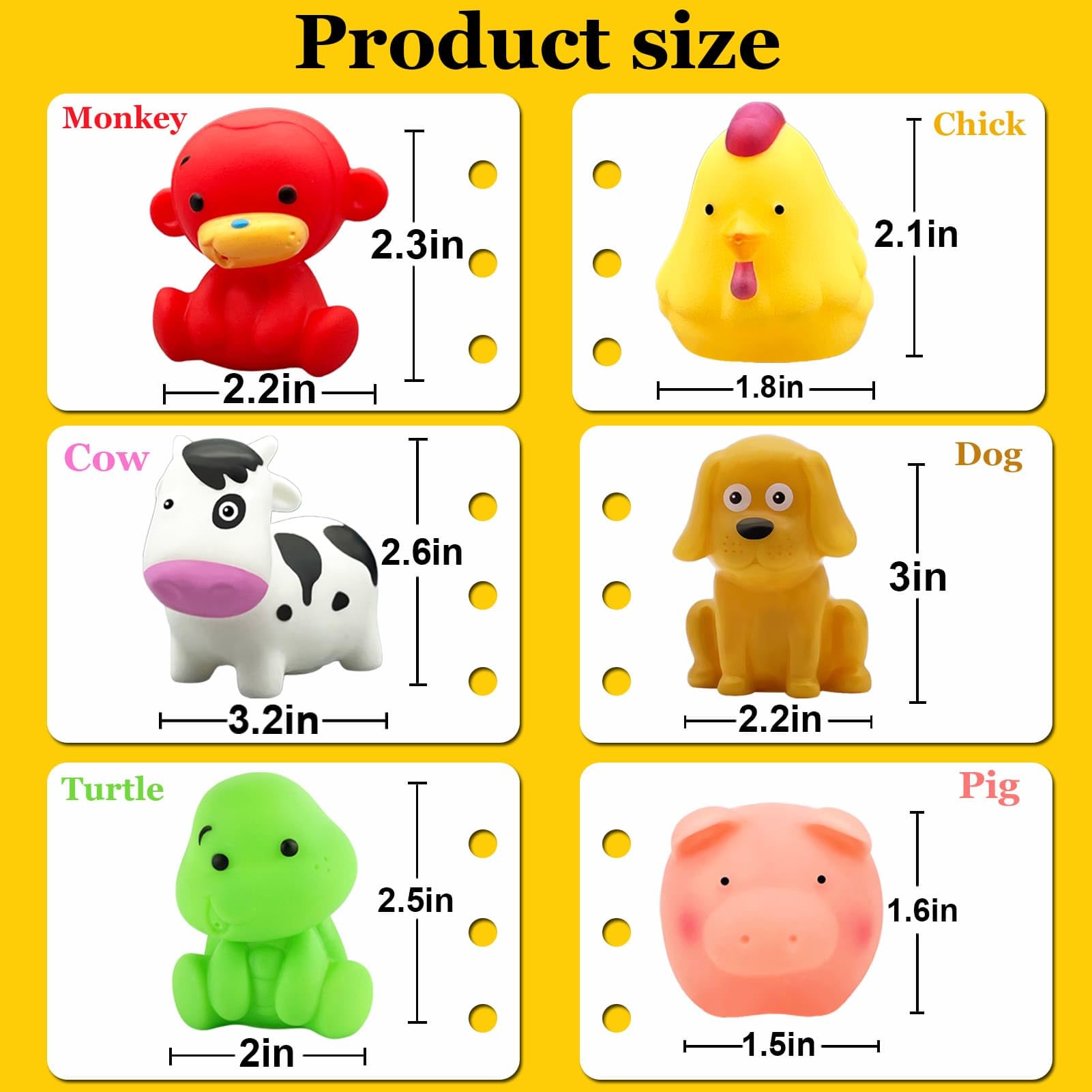 Mold-Free Baby Bath Toys for Kids Ages 1-3 | No-Hole Floating Bath Toys for Toddlers | Safe Bathtub, Pool & Water Table Toys | Perfect Infant Gift for 6-18 Months & 1-3 Year Old Boys & Girls | Fun Sensory Play During Bath Time & Outdoor Water Activities