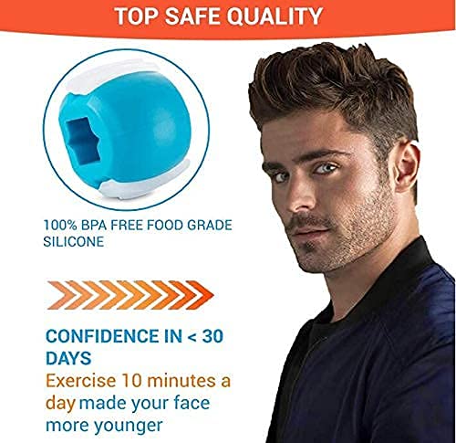 HAIYUN Jawline Exerciser for Face & Neck - Define & Slim Jawline, Tone Facial Muscles, Reduce Stress & Cravings | Anti-Aging Facial Workout for Youthful Look | Perfect for Home Gym & Beauty Routine