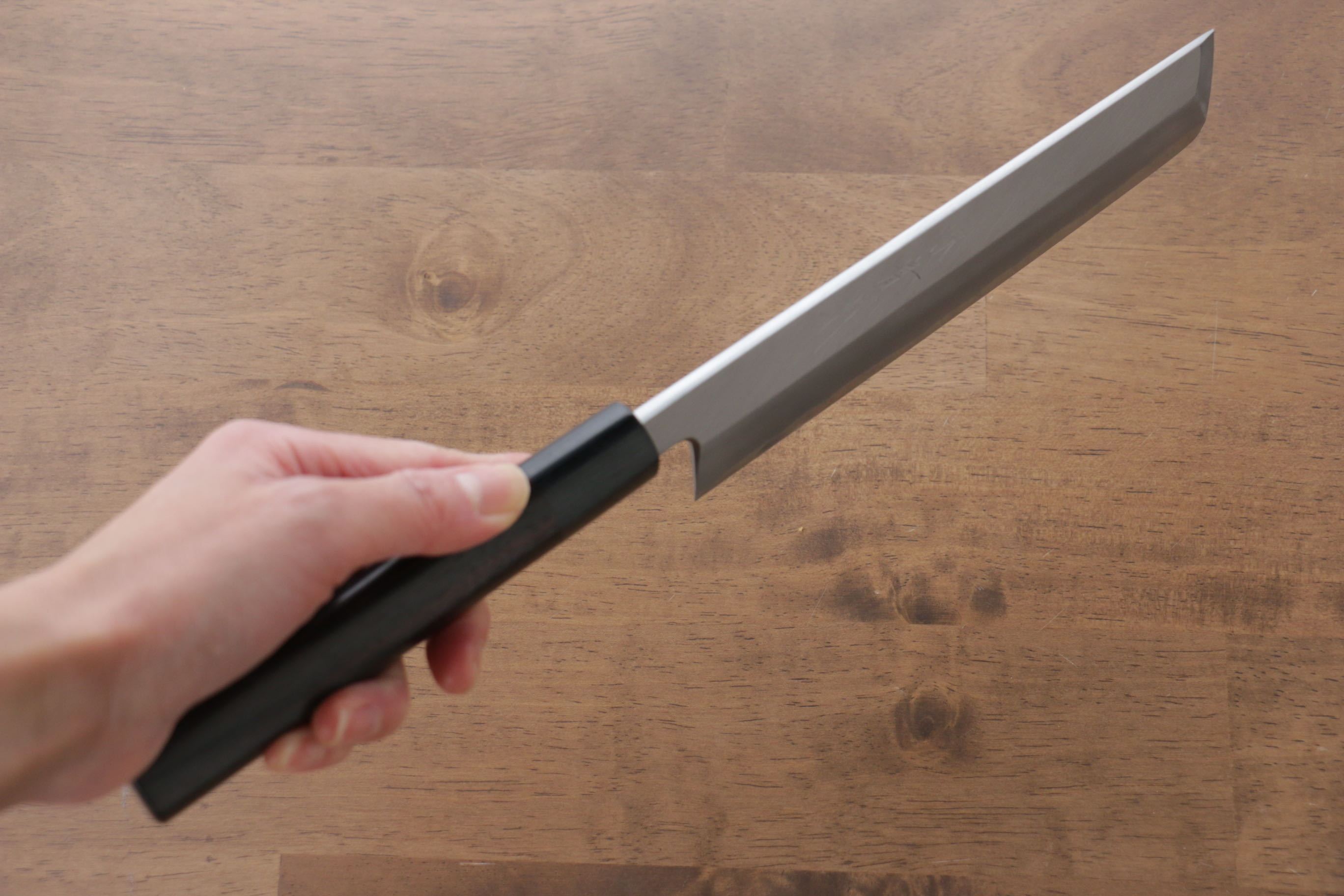 Premium Jikko White Steel No.2 Usuba Knife 180mm with Ebony Handle - Professional Japanese Vegetable Knife for Sushi, Sashimi & Precision Cutting