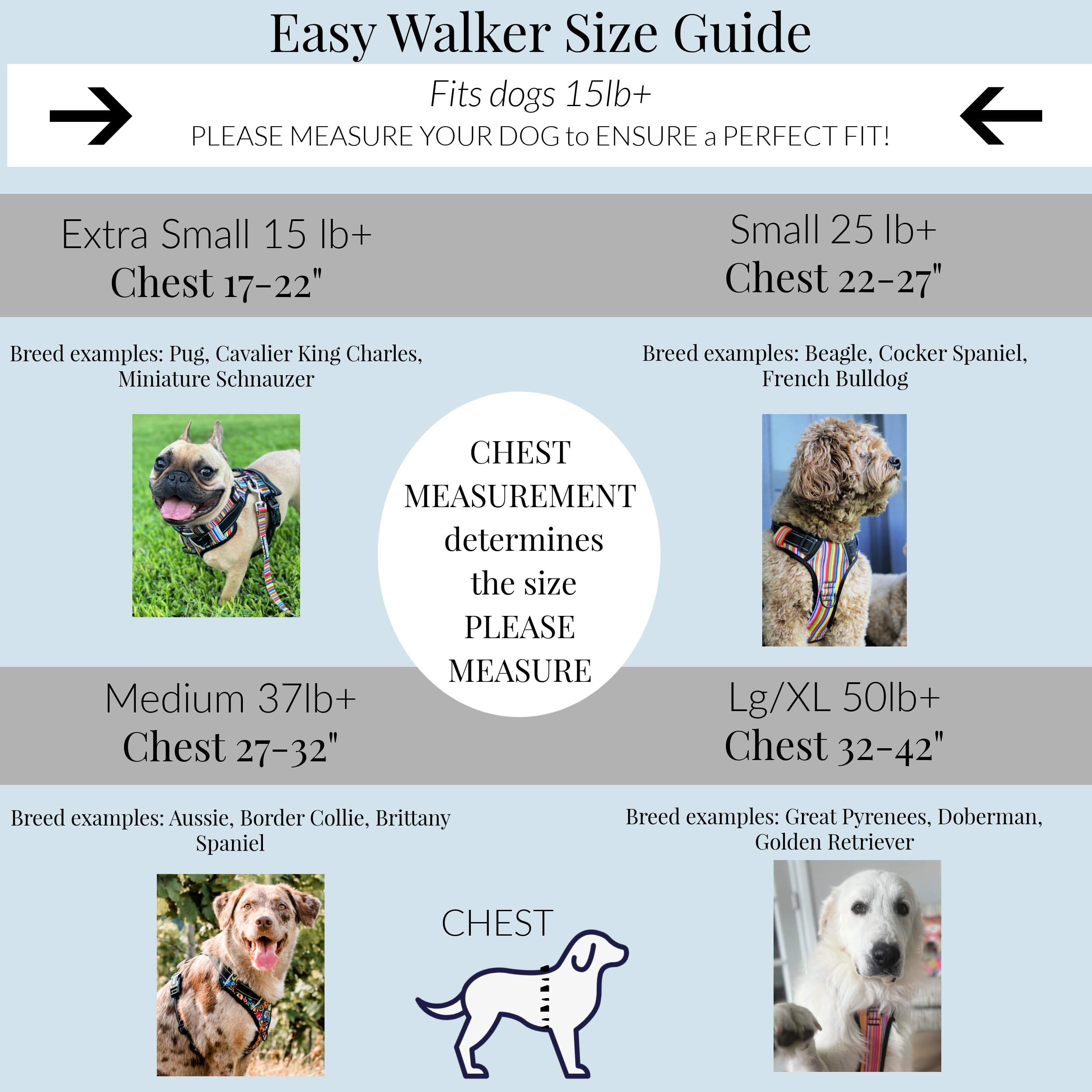 Lucky Love No Pull Dog Harness - Adjustable Pet Harness for Small, Medium & Large Dogs | Easy Walk Control | Floral Design (XS, Ladybird) - Perfect for Training, Walks & Outdoor Adventures