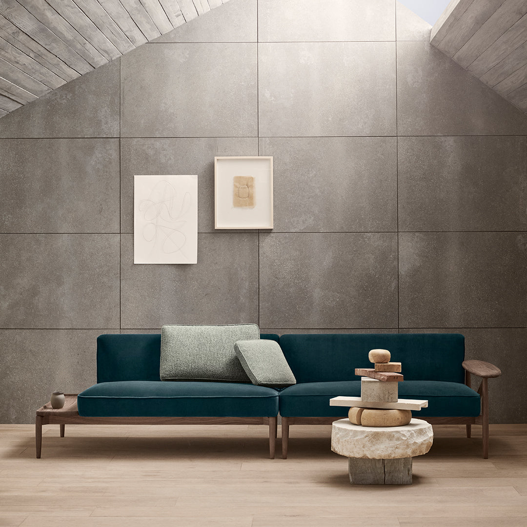 E331 Embrace Modular Sofa with Left Side Table - 58.3