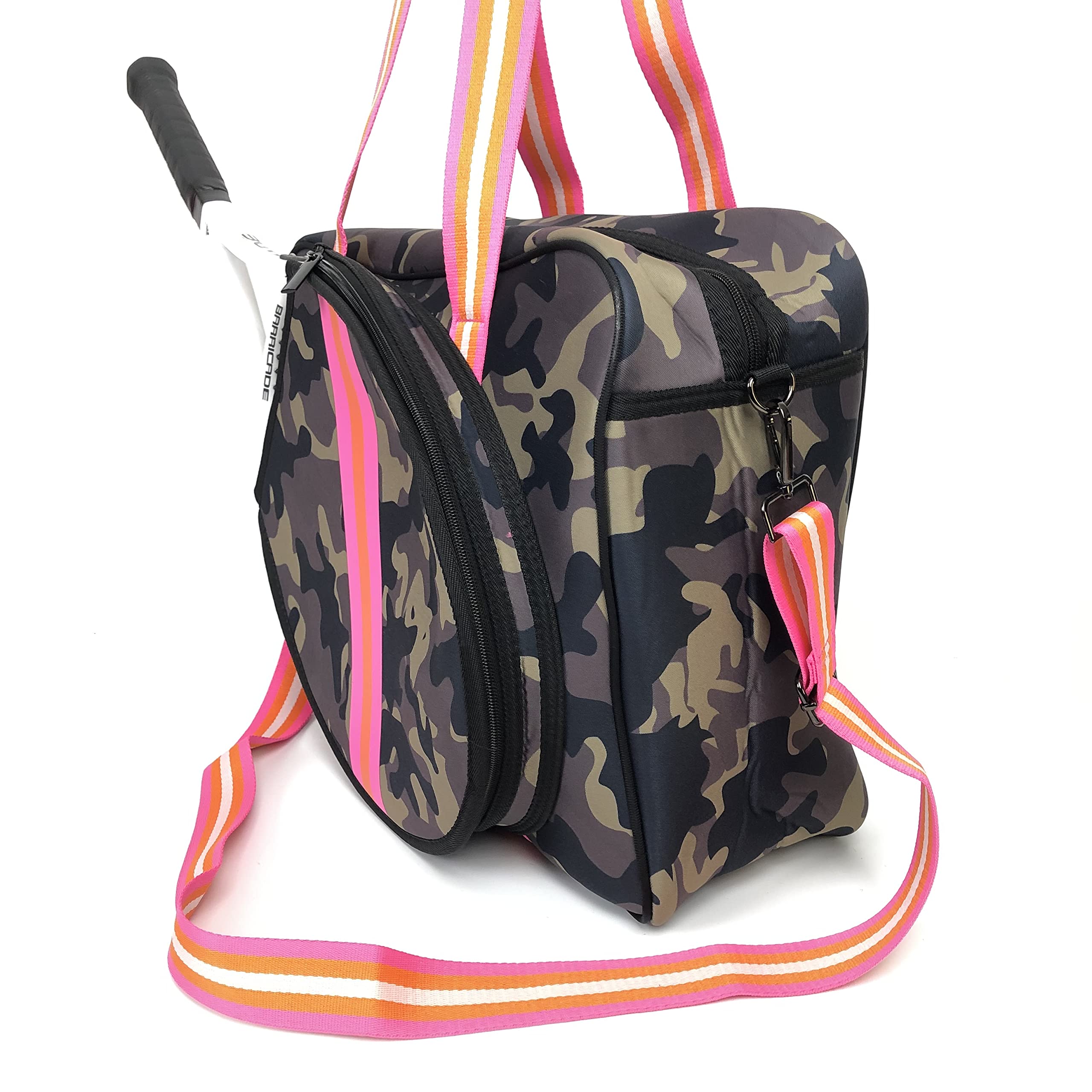 Premium Tennis & Pickleball Tote Bag with Zipper - Large Sports Shoulder Bag for Rackets (Tennis/Badminton) - Durable Gym Bag for Men & Women - Perfect for Court, Training & Travel