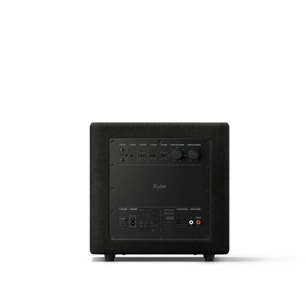 KEF Kube 8 MIE Powered Subwoofer - High Performance Home Theater & Music Bass Speaker for Immersive Audio Experience