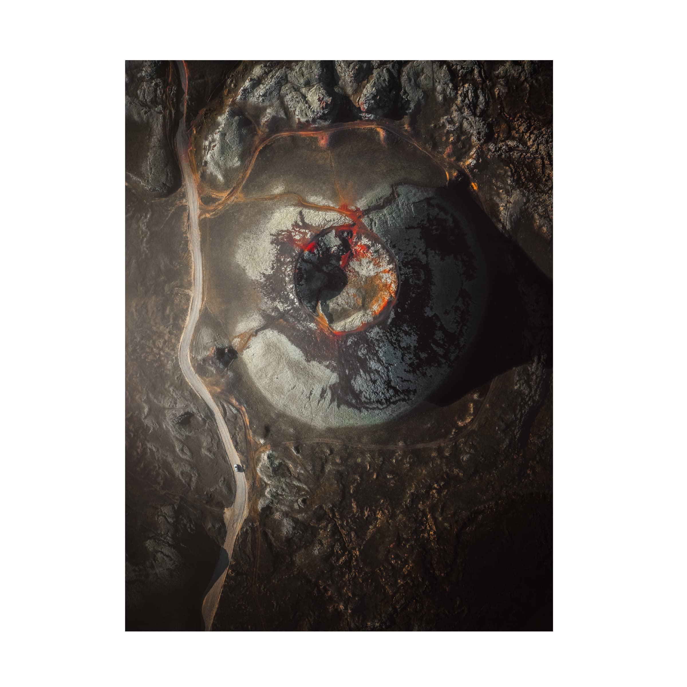 Trademark Fine Art 'The Icelandic Eye' Canvas Wall Art by Timo Heinz - Stunning Landscape Painting for Living Room, Bedroom & Office Decor