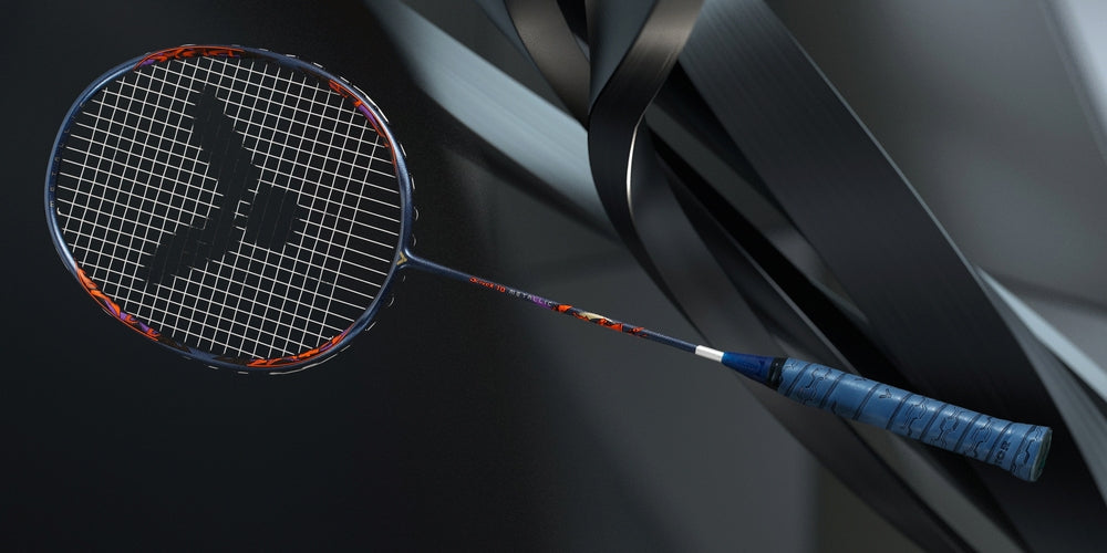 Victor DriveX 10X High-Performance Metallic Badminton Racket - Professional Grade Carbon Fiber Shuttlecock Racket for Indoor/Outdoor Play, Training & Competitive Matches