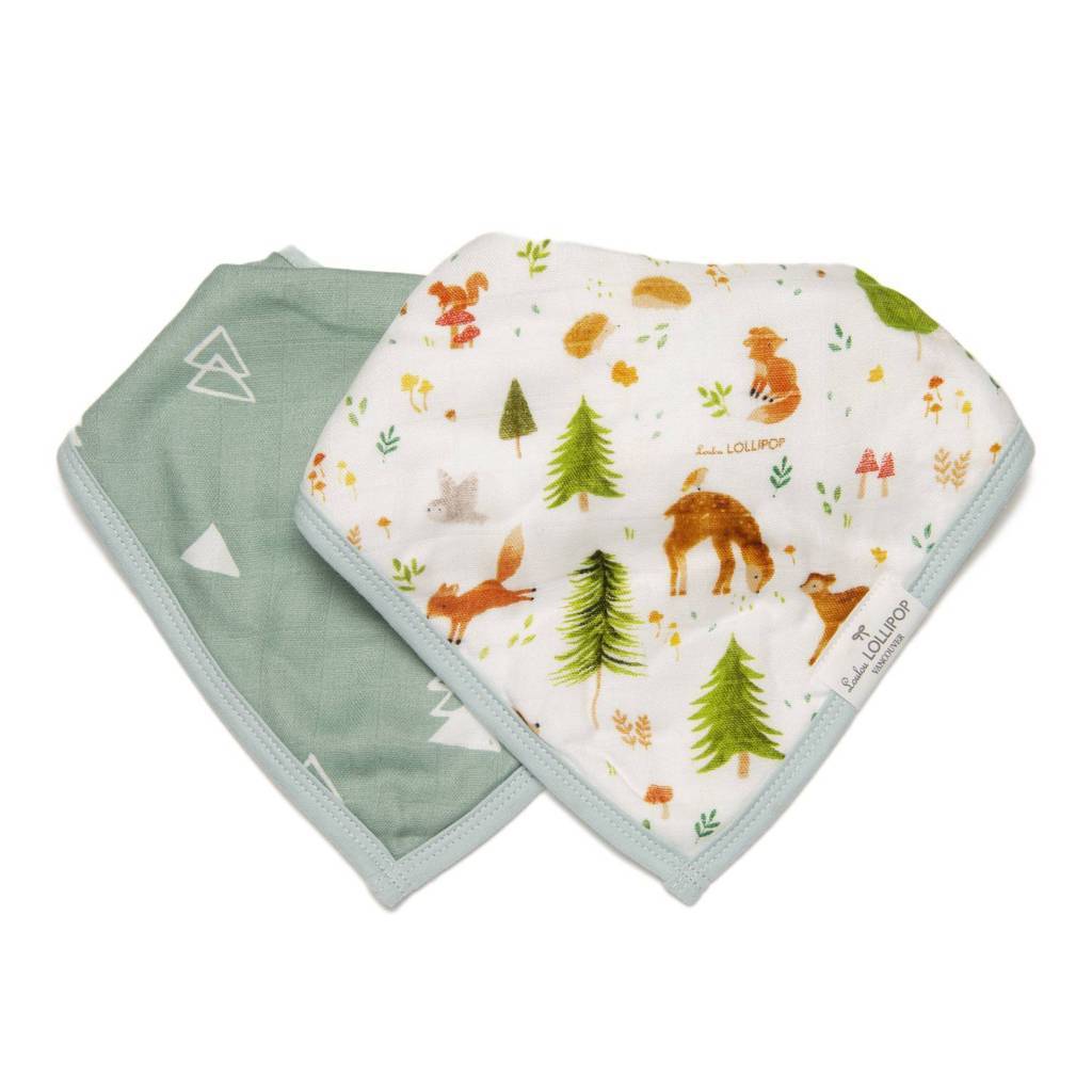 Loulou Lollipop Baby Bandana Bib Set - 3 Pack Organic Cotton Drool Bibs for Newborns & Toddlers - Soft, Absorbent & Stylish for Feeding, Teething & Everyday Use