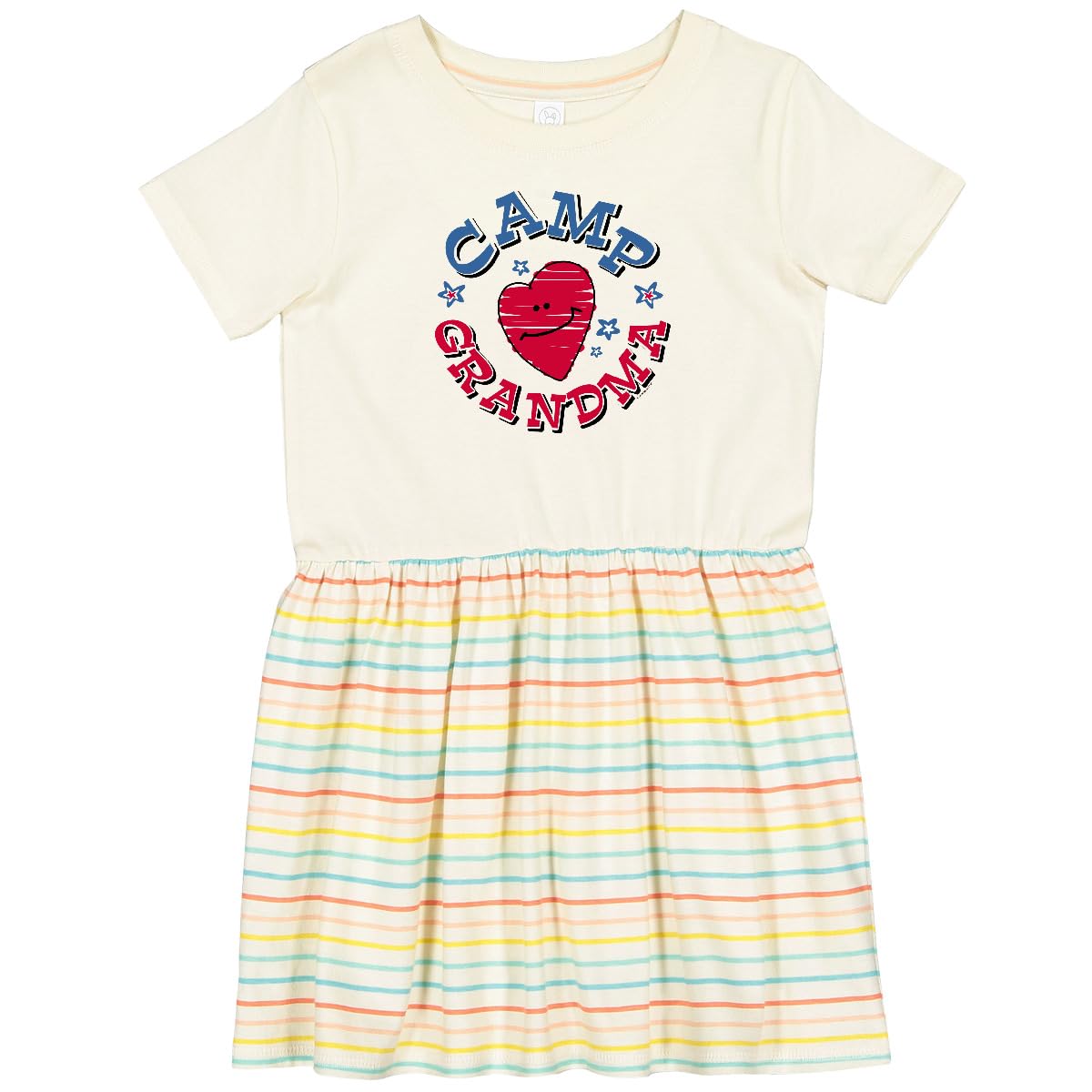 Inktastic Camp Grandma Toddler Dress - Cute & Comfortable Cotton Outfit for Baby Girls, Perfect for Family Reunions, Playdates & Photo Shoots