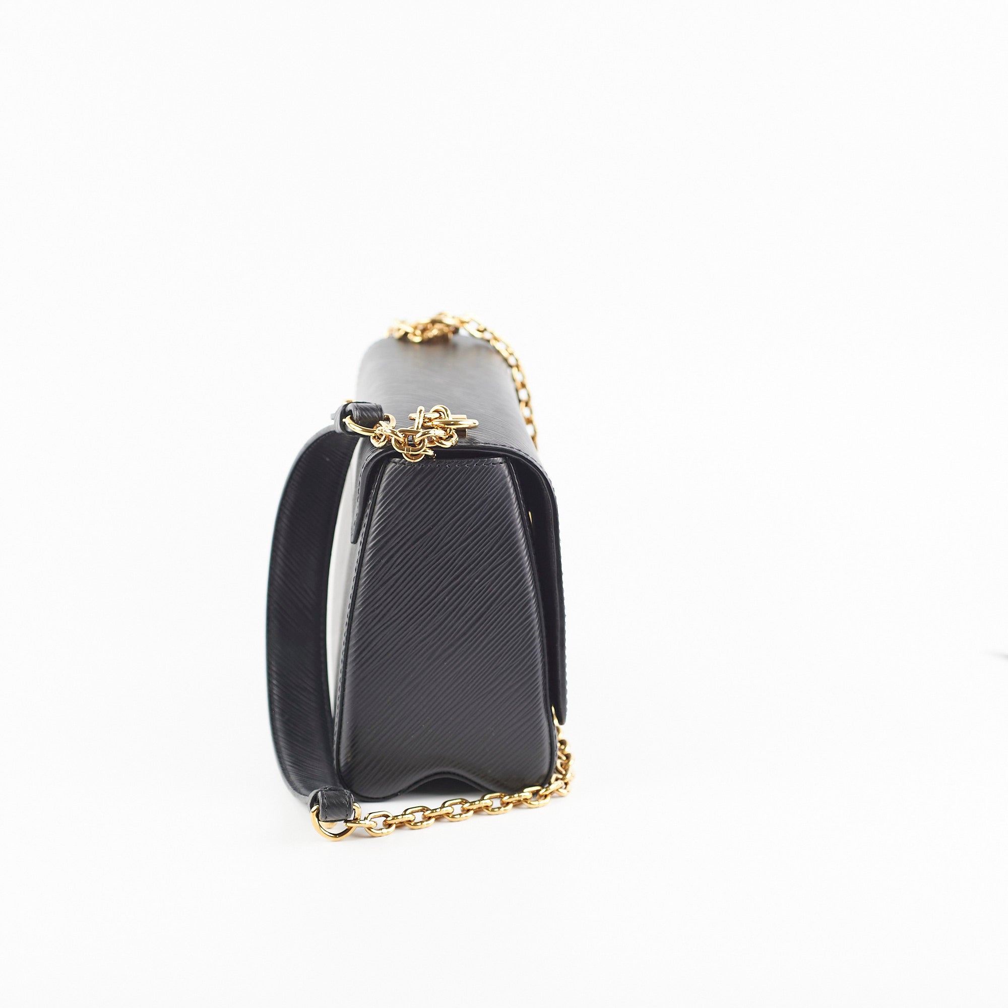 Louis Vuitton Twist MM Black Leather Handbag for Women - Luxury Designer Crossbody Bag for Work, Travel & Evening Events