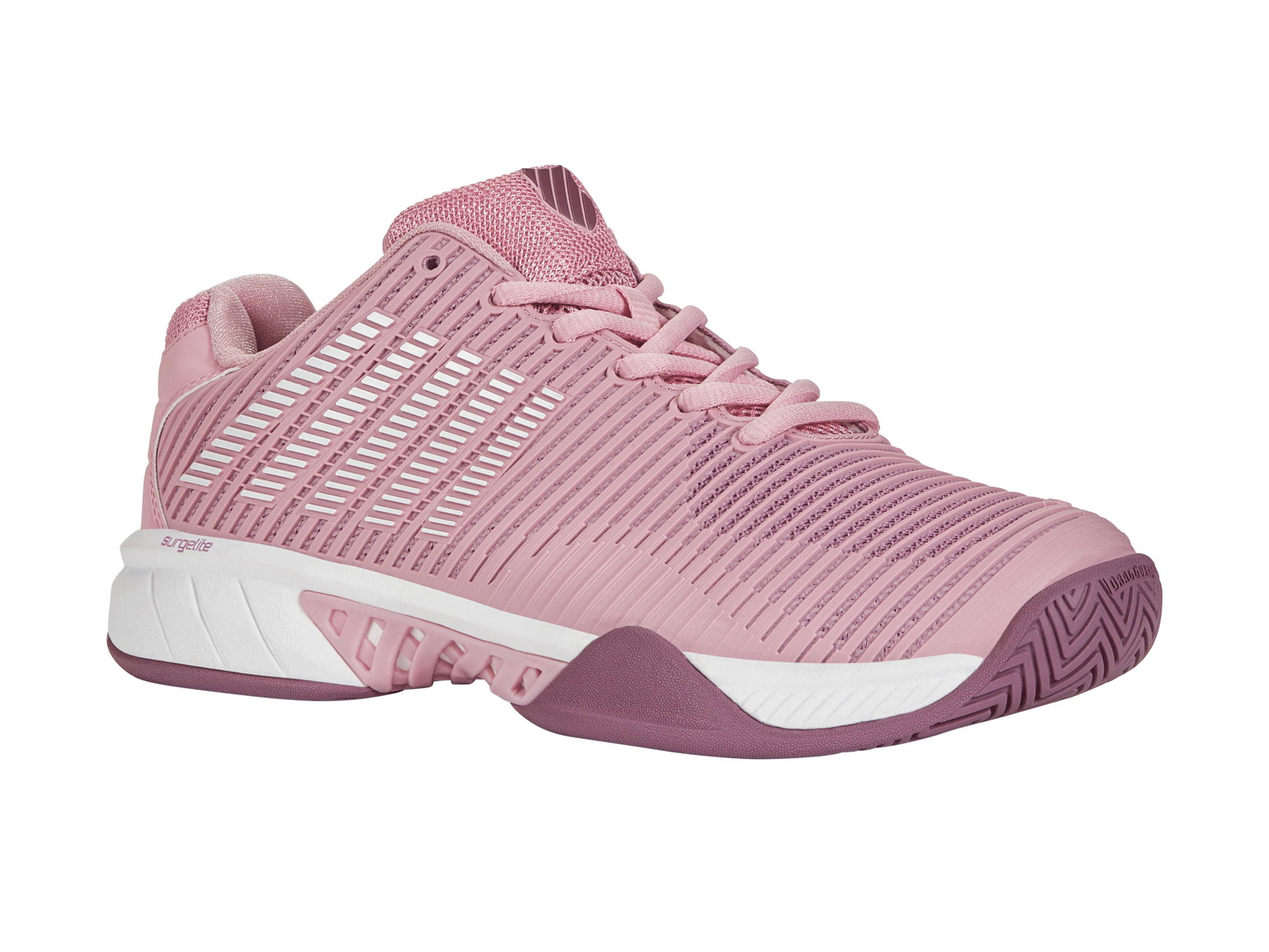 Hypercourt Express 2 Wide Tennis Shoes - Women's Size 6.5 (96807 641 W) | Cameo Pink/Grape Nectar/Orchid Haze | Perfect for Court Sports & Casual Wear