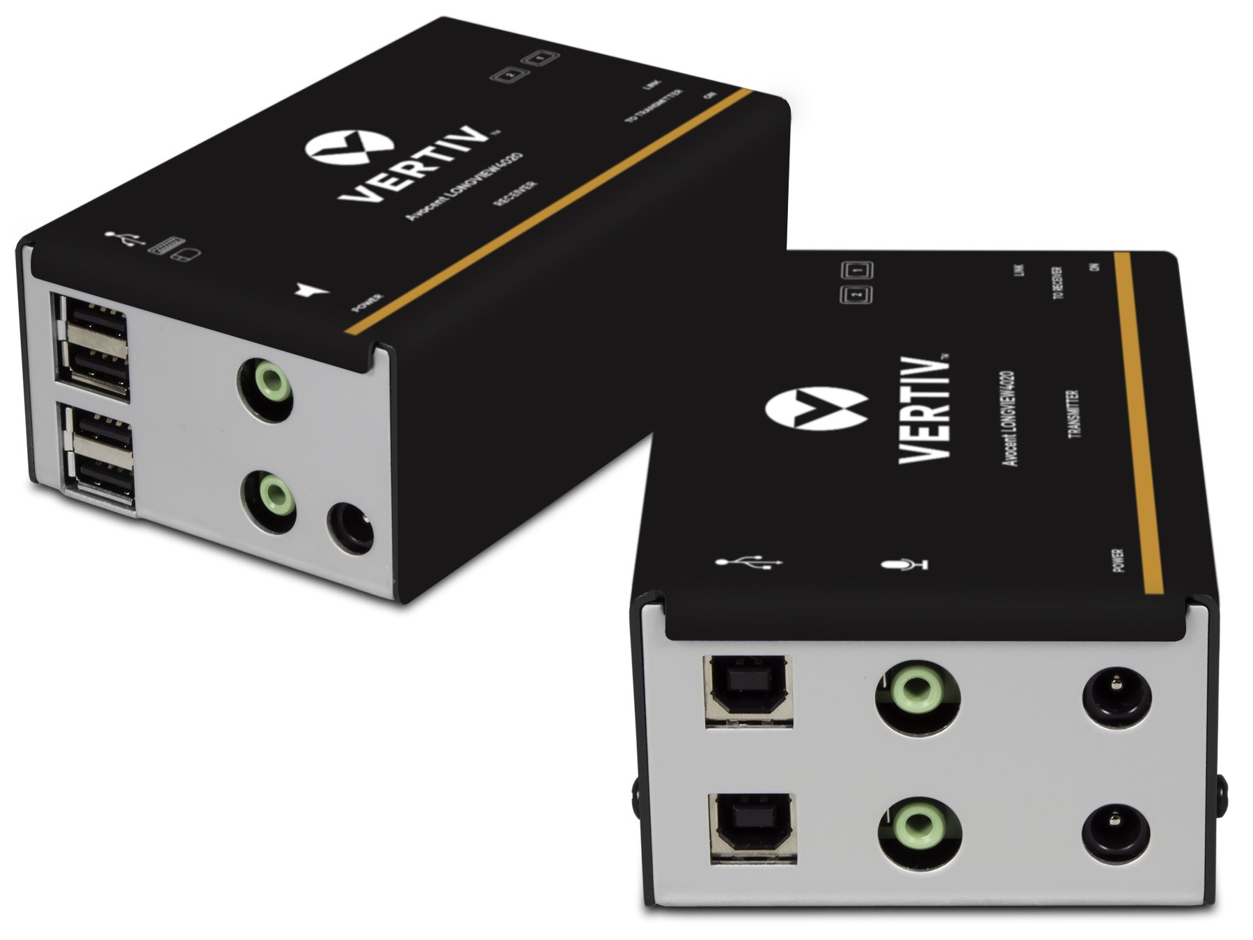 Vertiv Avocent LV 4020P High-Performance HD KVM Extender Kit - Dual Monitor Support, VGA Connectivity, 50m/164ft Range (Transmitter & Receiver Included) - Ideal for Data Centers, Server Rooms & Remote PC Control