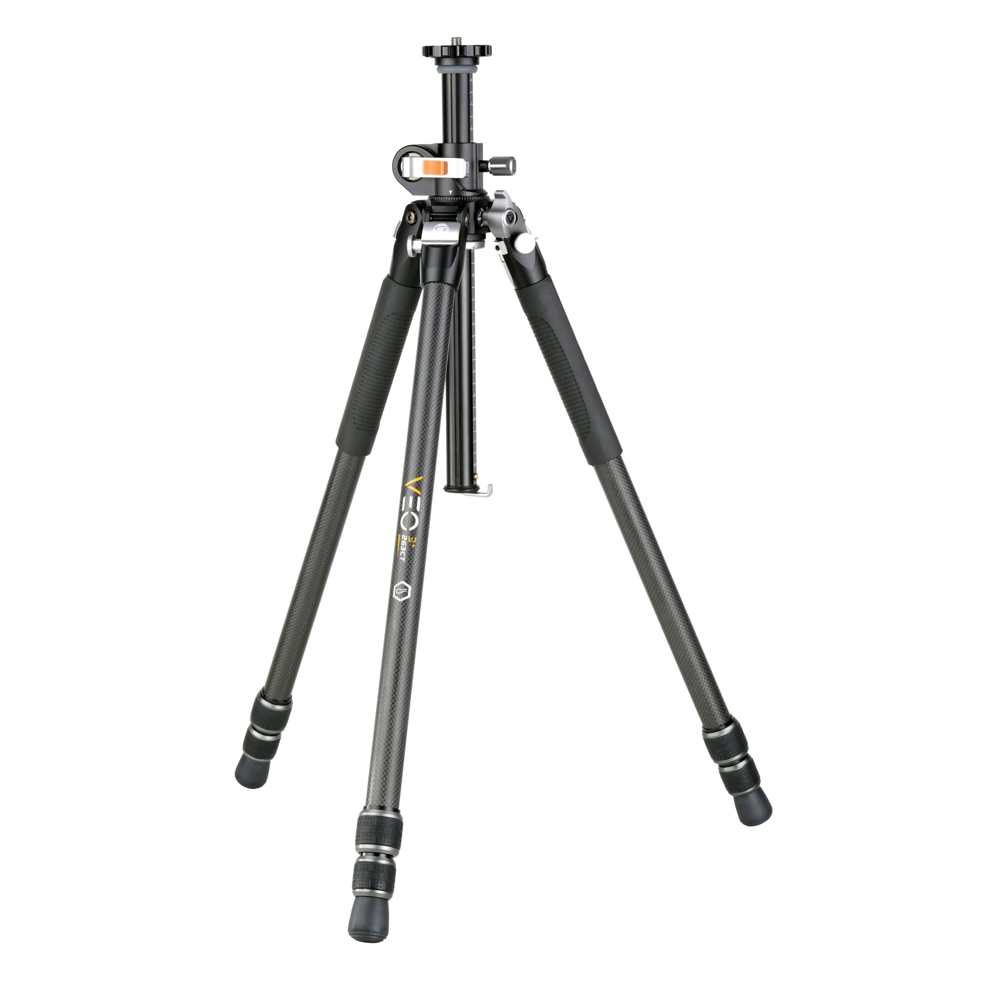 VEO 3+ 263CT Carbon Fiber Tripod (No Head) - Lightweight Professional Camera Tripod for Travel, Photography & Videography - DSLR, Mirrorless & Video Camera Support