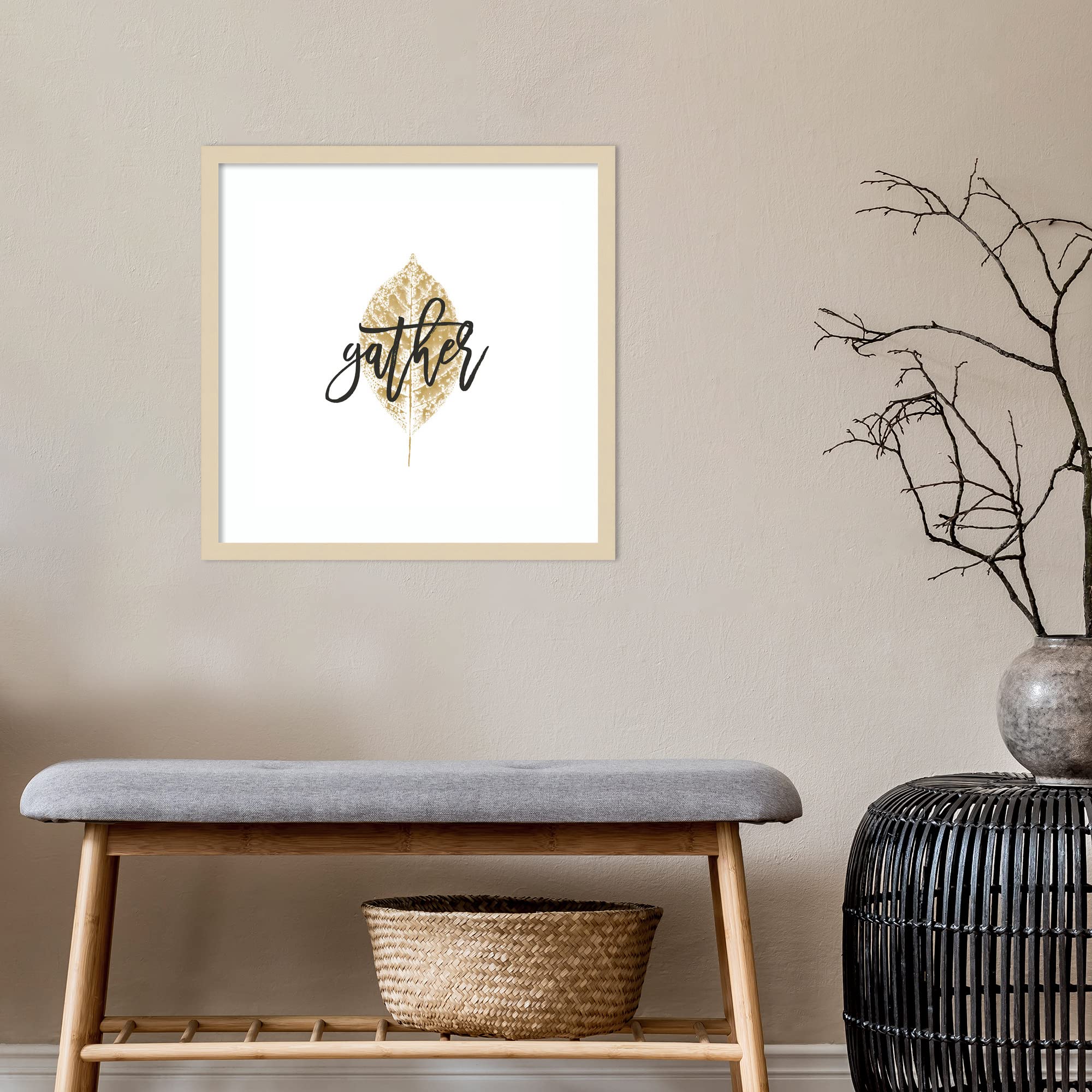 Amanti Art Framed Wall Art Print 21x21 - Harvest Sentiments V by Moira Hershey | Rustic Farmhouse Decor | Typography Wall Art for Living Room, Bedroom, Kitchen | Perfect for Home, Office & Gift Giving