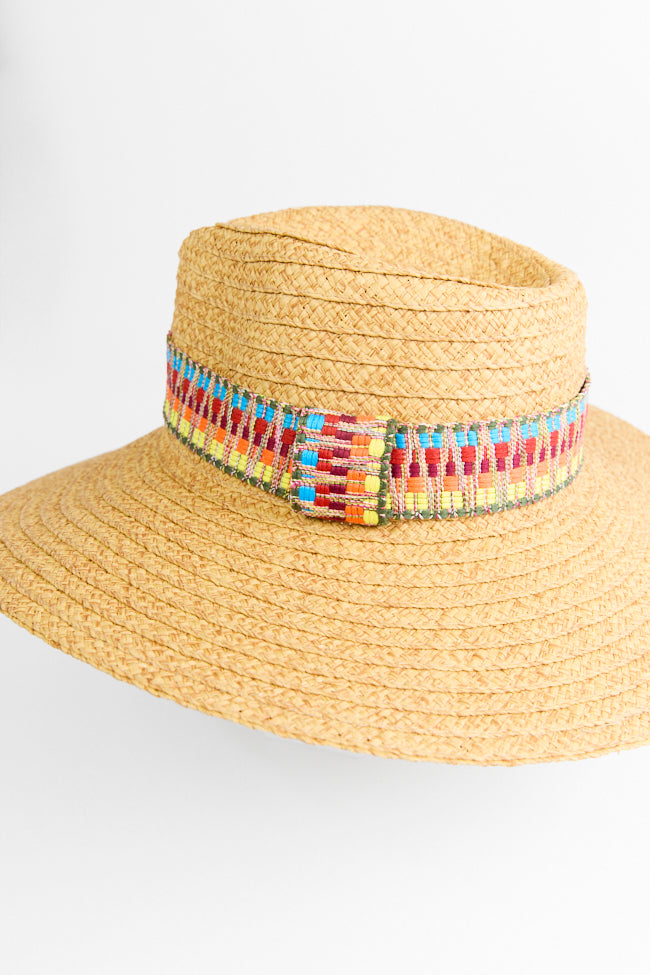 Palm Beach Hat for Women & Men - Wide Brim Sun Hat with UPF 50+ Protection - Stylish Summer Beach Hat for Outdoor, Travel, and Vacation
