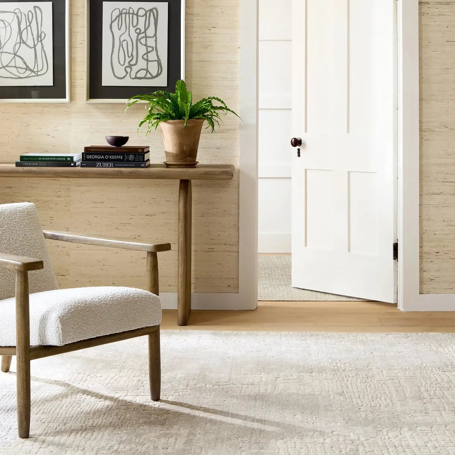 Dash & Albert Bennett Grey Handwoven Wool Rug - Soft & Durable Area Rug for Living Room, Bedroom, Dining Room - Perfect for Home Decor & Cozy Spaces