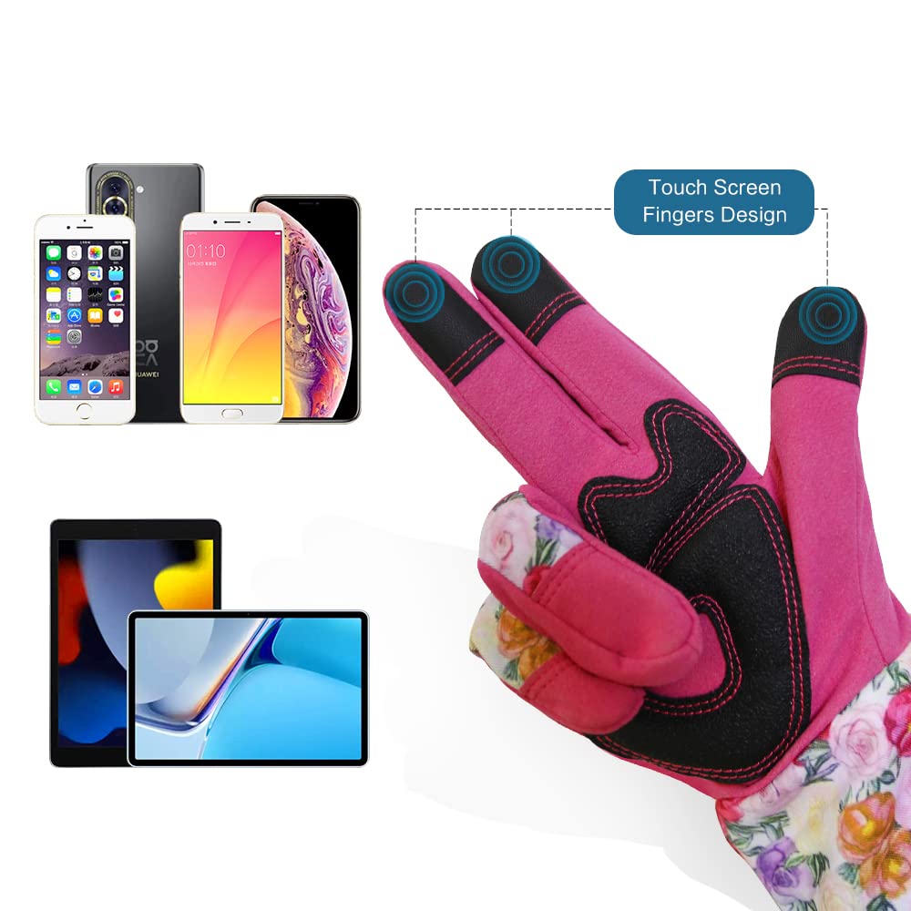 Long Gardening Gloves for Women - Thorn Proof Protective Gloves for Yard Work, Pruning & Planting | Durable Rose Bush Protection | Perfect Gardening Gifts for Her | Ideal for Landscaping, Flower Beds & Outdoor Activities