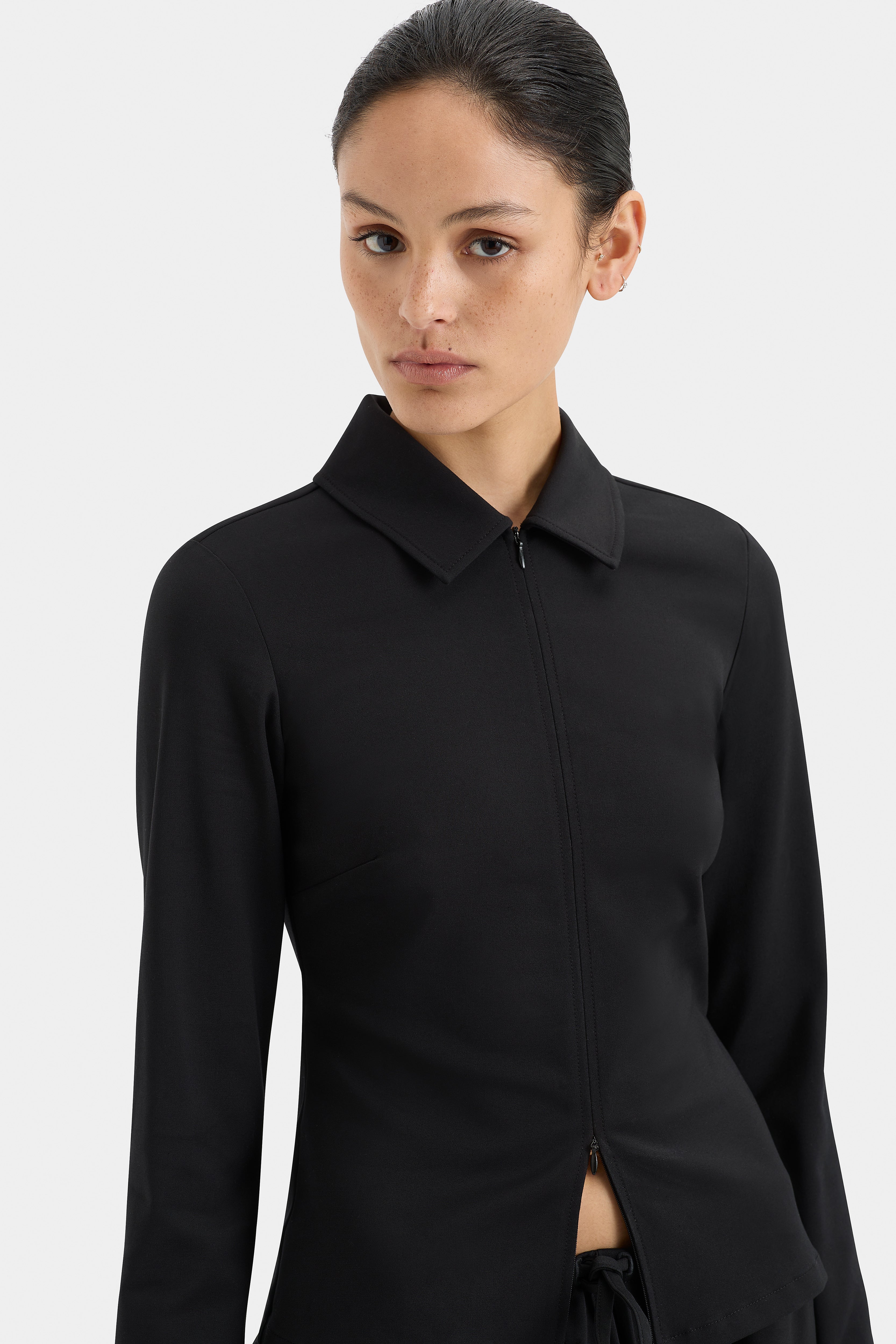 Oscar Black Zip Top Hoodie - Stylish & Comfortable for Casual Wear & Outdoor Activities