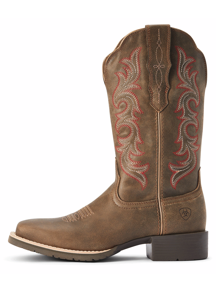 Ariat Women's Hybrid Rancher StretchFit Square Toe Western Boot - Comfortable & Durable Cowgirl Boots for Riding, Work & Everyday Wear