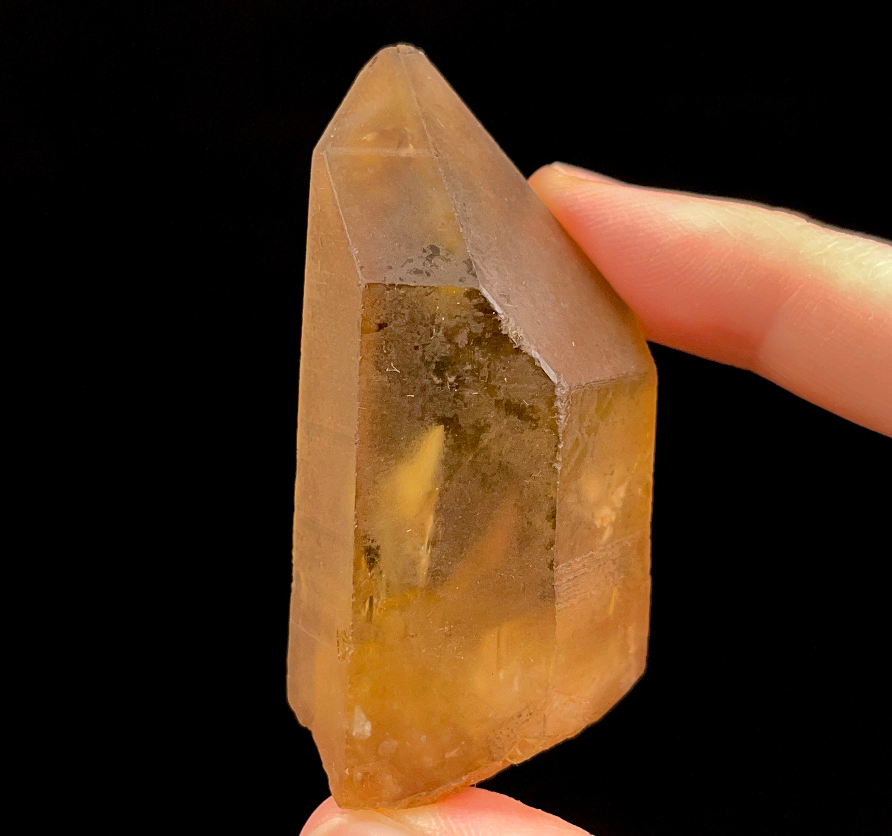 Natural Citrine Raw Crystal Point - November Birthstone, Healing Stone, Home & Office Decor, Feng Shui Crystal for Positive Energy, Meditation & Spiritual Growth