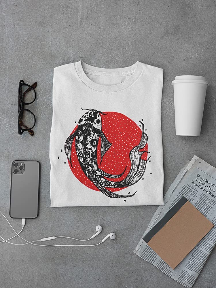 Men's Koi Fish Tattoo Graphic T-Shirt - Stylish Casual Tee for Streetwear & Summer Outfits