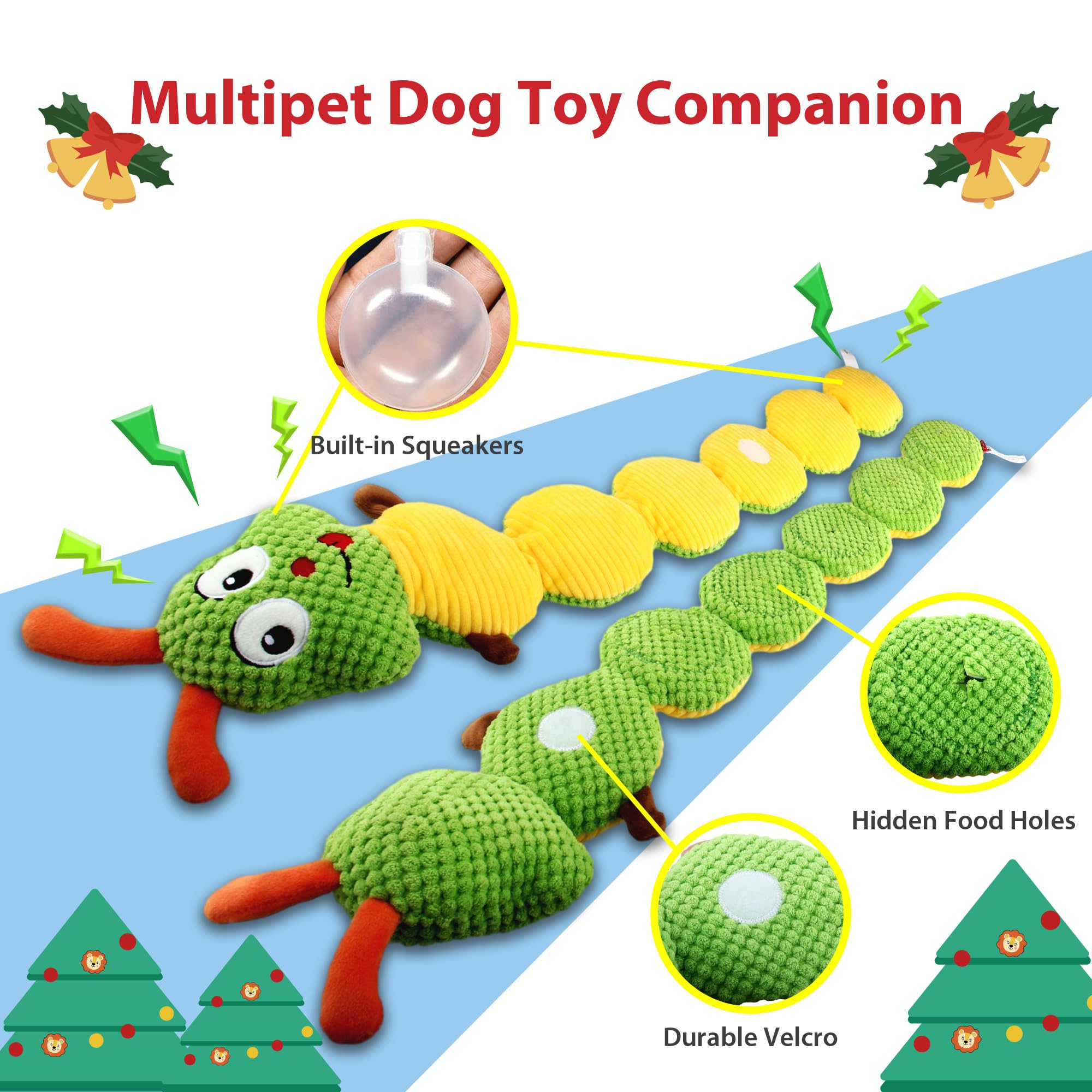 Gigwi Interactive Dog Puzzle Toys with Squeaker - Durable Treat Dispensing & Chew Toys for Small, Medium & Large Dogs - Mental Stimulation & Boredom Relief - Perfect for Training, Enrichment & Indoor/Outdoor Playtime