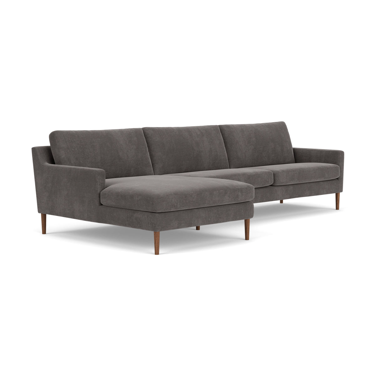Astha Fabric Left Chaise Sofa - Modern L-Shaped Sectional Couch with Reversible Design for Living Room, Lounge & Home Theater Comfort