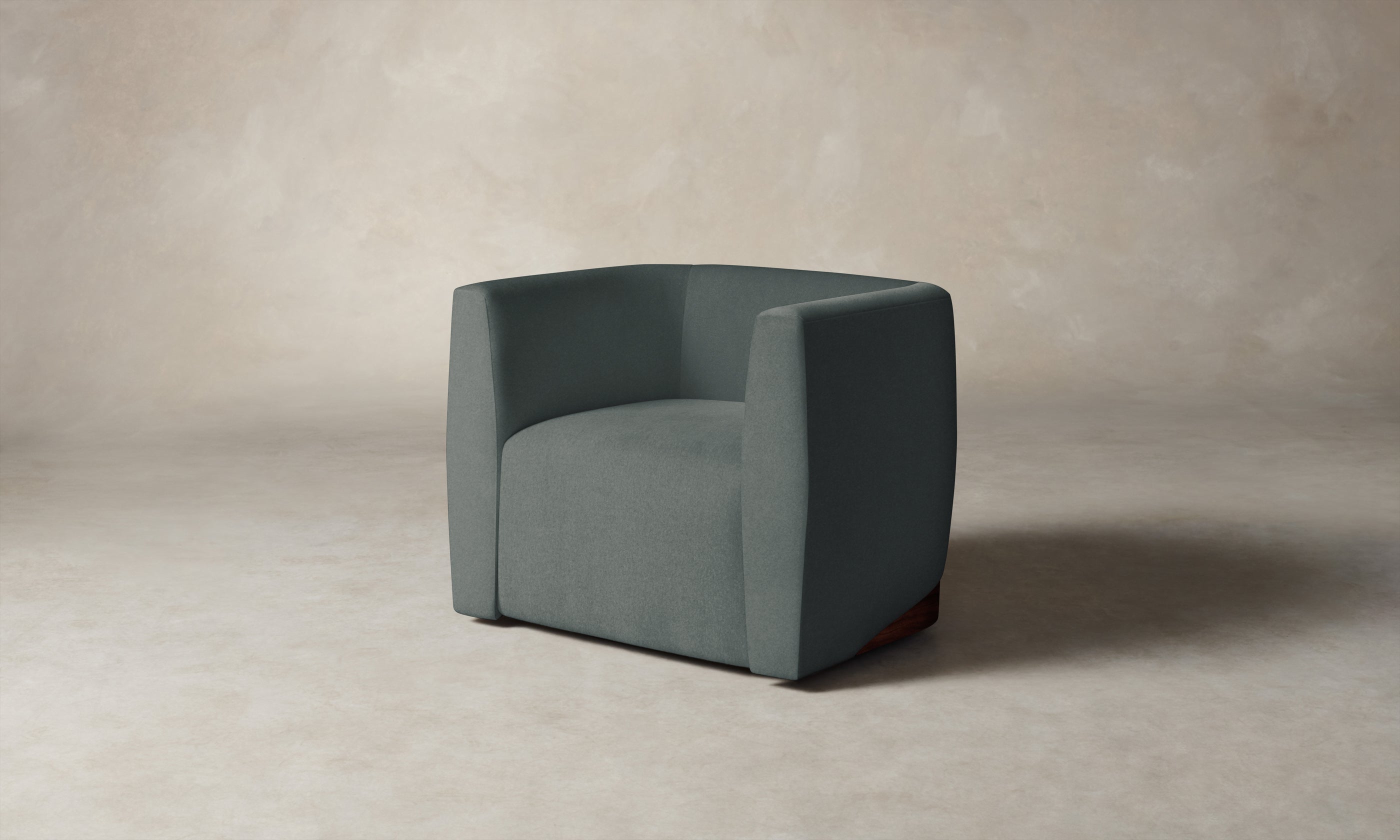 Luxury Henri Swivel Chair with Premium Mohair Upholstery in Elegant Fog Gray - Perfect for Living Room, Office or Reading Nook