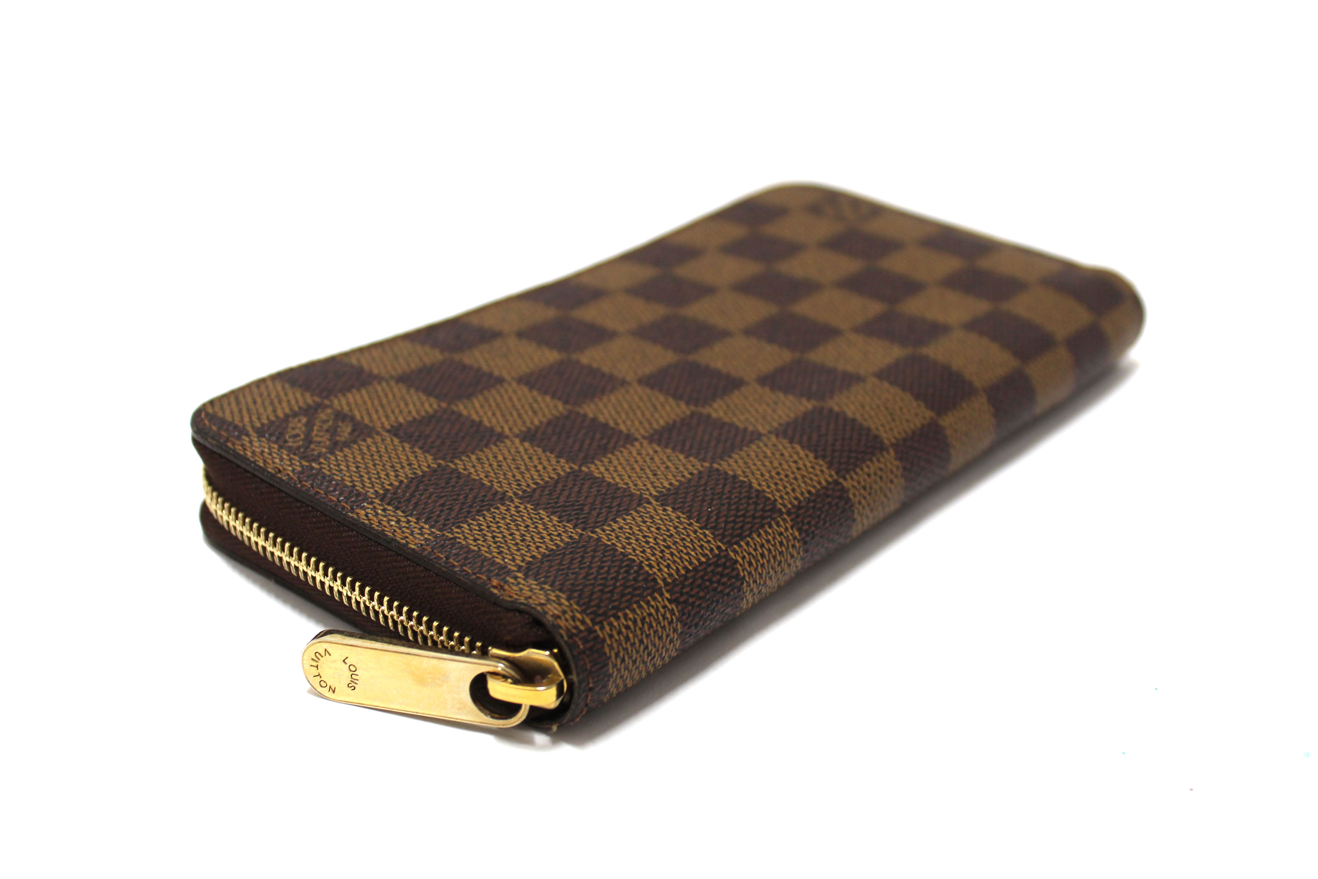 Authentic Louis Vuitton Damier Ebene Zippy Wallet for Women & Men | Luxury Leather Zip Around Wallet | Perfect for Travel, Business & Everyday Use