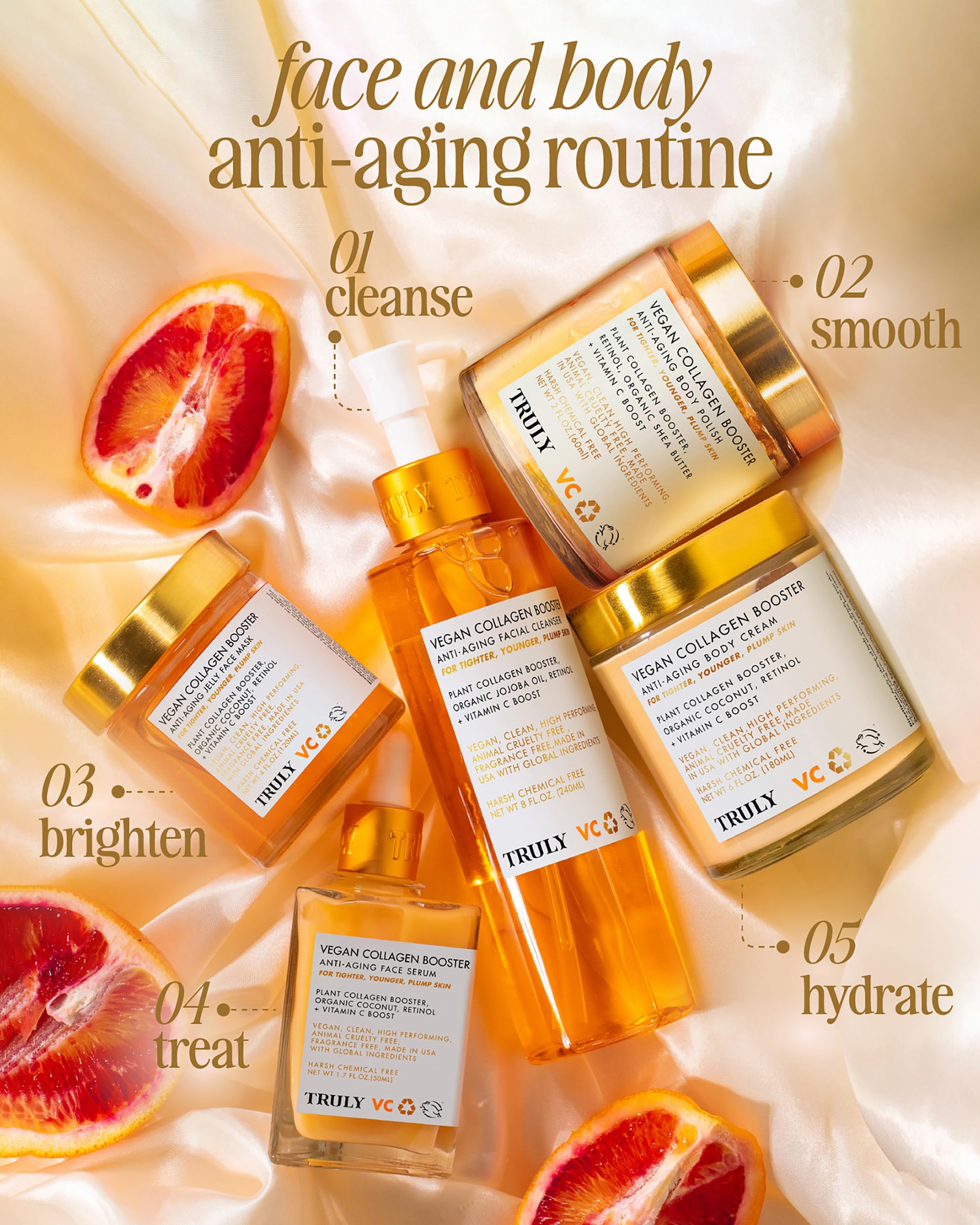 Truly Beauty Vegan Collagen Anti-Aging Body Polish with Retinol & Vitamin C - Shea Butter Whipped Body Cream for Women - Moisturizing Skin Care for Brighter, Firmer Skin - 2 Fl Oz - Perfect for Daily Hydration & Spa Nights