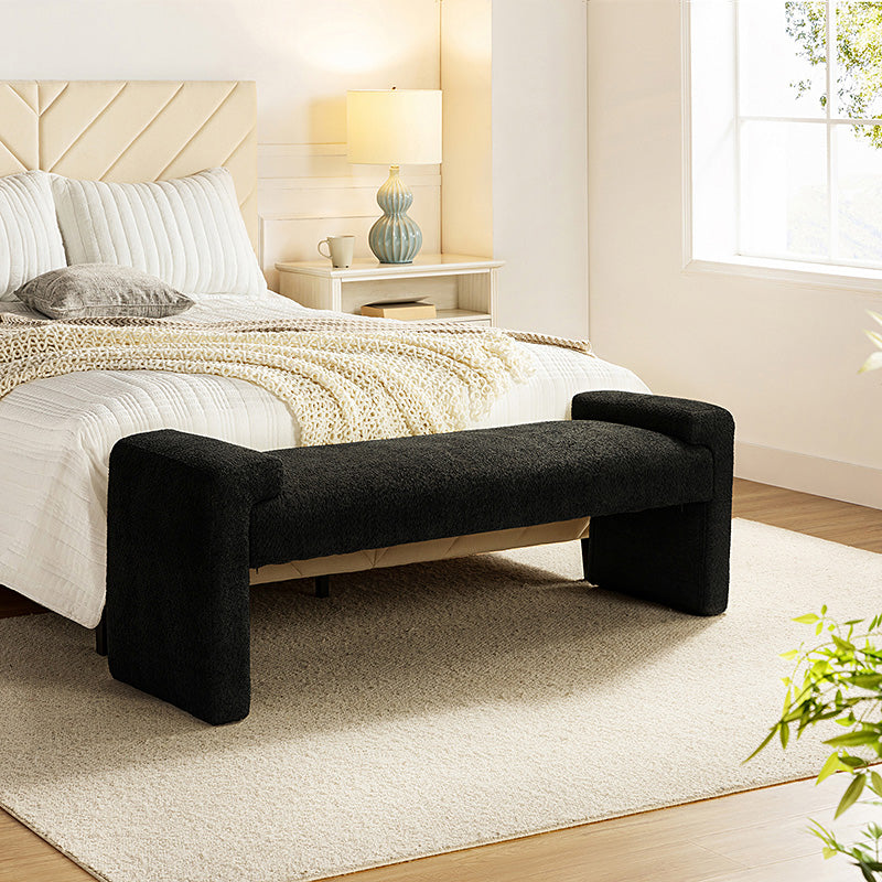 Vittoriano Upholstered Bed Foot Bench - Stylish Storage Ottoman for Bedroom, Living Room & Entryway - Perfect for Extra Seating, Shoe Storage & Home Decor