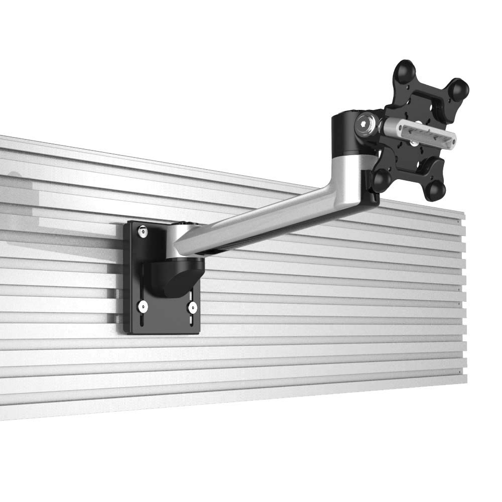 Cotytech Quick Release Single Arm Slatwall Mount (BL-AS76) - Compatible with Apple iPhone & iPad - Perfect for Retail Displays & Store Showcases