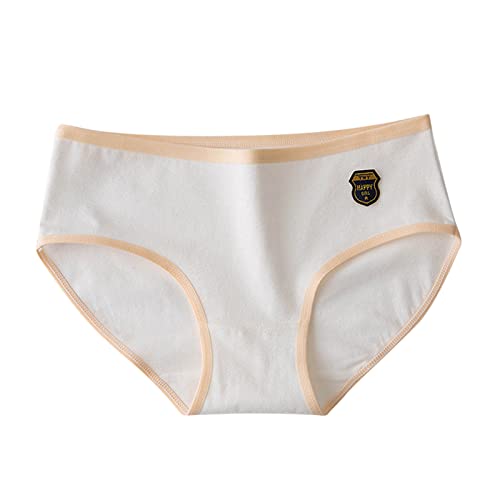 Sexy Women's Solid Color Breathable Soft Stretch Underwear Panties - Comfortable & Fashionable Ladies Underwear for Everyday Wear & Special Occasions (White, Size L)