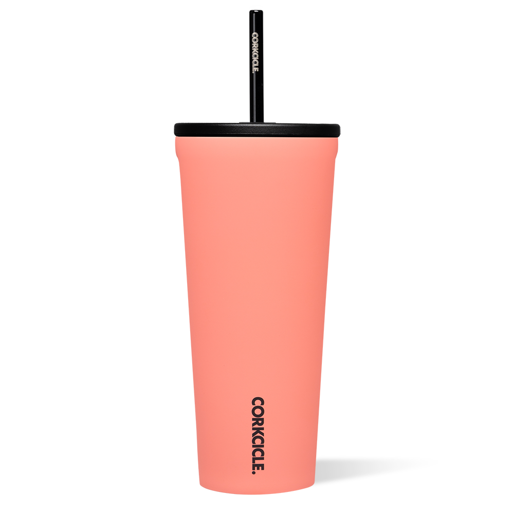Insulated Stainless Steel Cold Cup - Double Wall Vacuum Insulated Tumbler for Iced Coffee, Tea & Cold Drinks - Keeps Beverages Cold for Hours - Perfect for Office, Travel & Outdoor Activities
