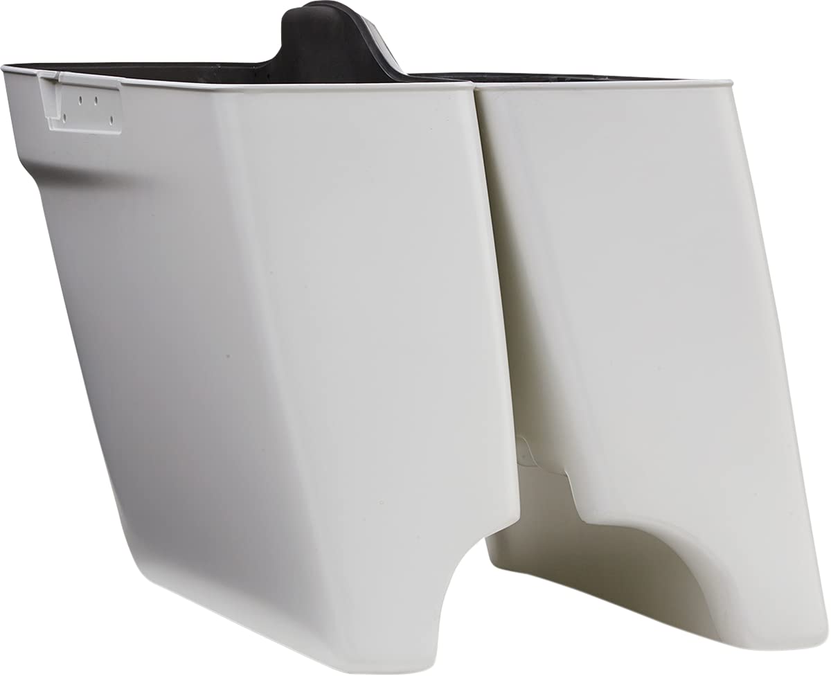 Right Side Extended Saddlebag with Exhaust Cut-Out CV7281 - Motorcycle Luggage Bag for Harley Davidson & Cruisers - Perfect for Long Rides & Road Trips