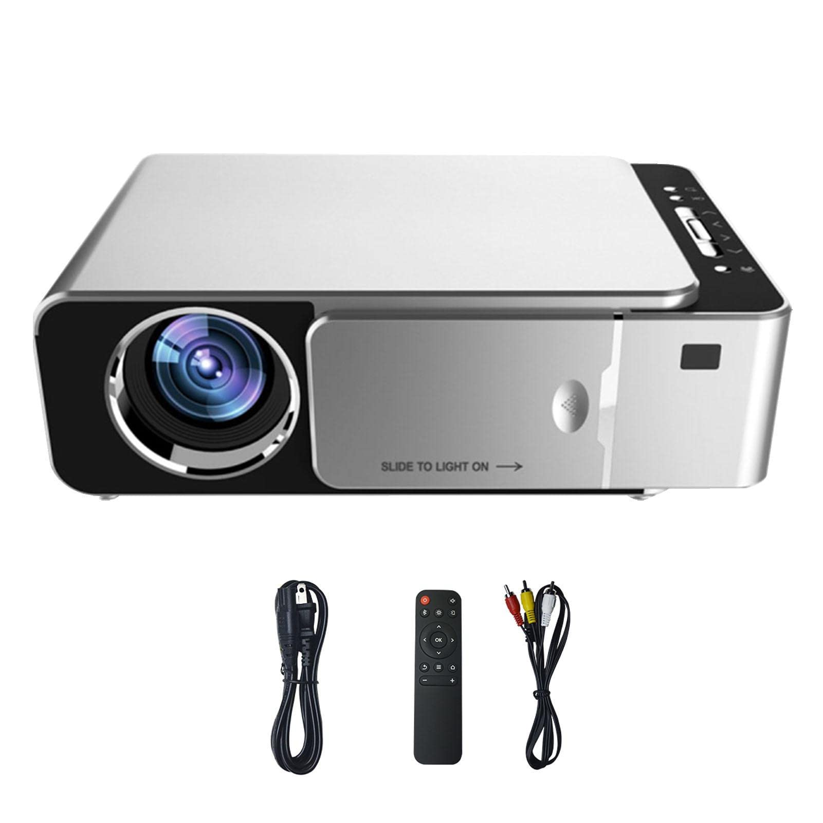 Jildouf Smart Projector - 1080P HD Art Projector for Adults with Noise Suppression, Compatible with iPhone/Android/Windows/TV Stick/USB - Perfect for Home Theater, Art Tracing, and Office Presentations
