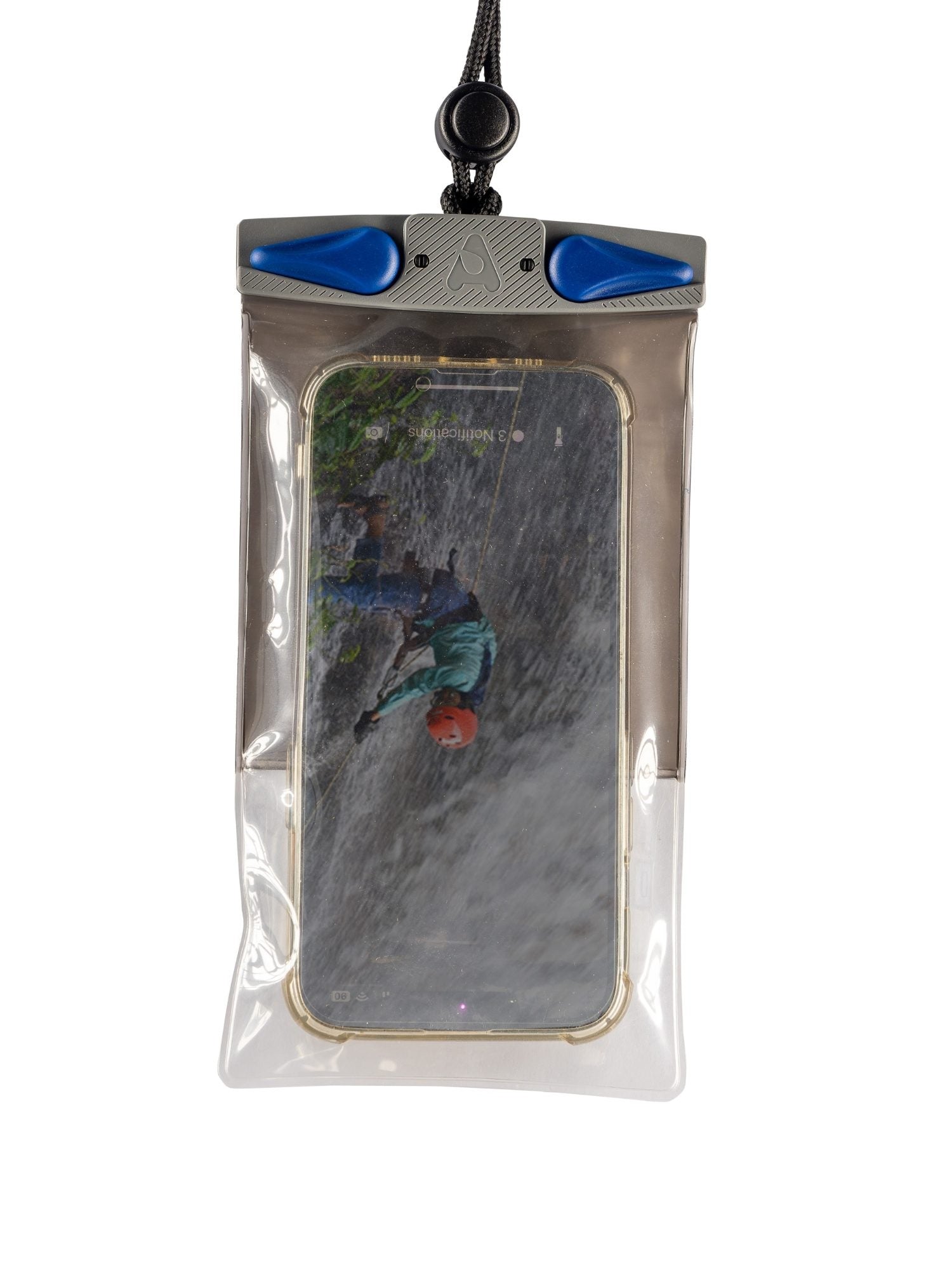Aquapac Compact Plus Grey Waterproof Phone Case - IPX8 Certified, Universal Fit for iPhone & Android - Perfect for Kayaking, Swimming & Outdoor Adventures