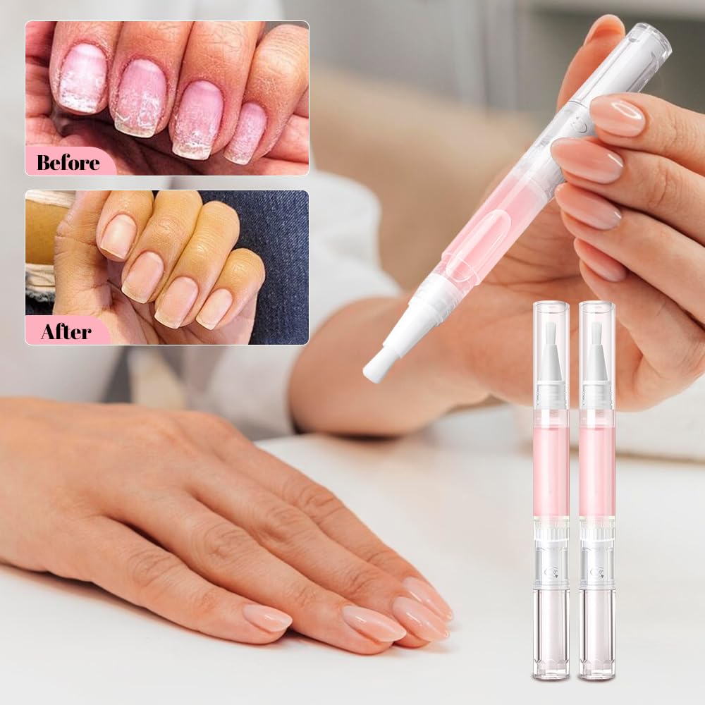 Radiant Nail Growth Oil Pen - Nail Strengthener & Cuticle Oil for Moisturizing, Strengthening & Brightening Nails | Perfect for At-Home Manicures & Professional Nail Care