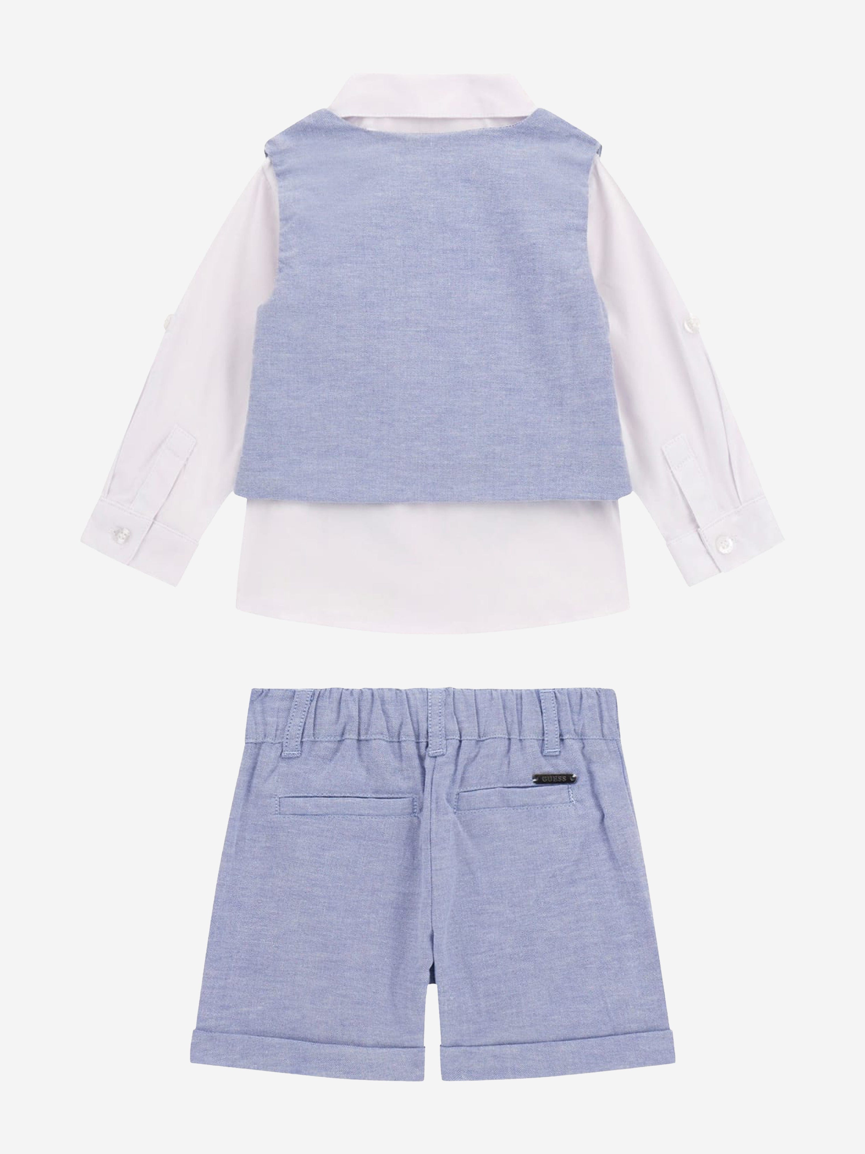 Blue Baby Boys Short Suit Set - Cute & Comfortable Outfit for Summer Playdates, Parties & Photos