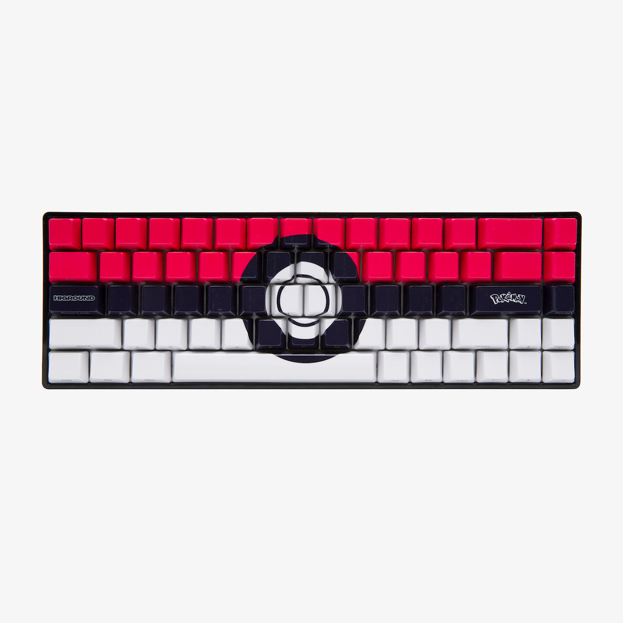 Pokémon + HG Basecamp 65 Mechanical Keyboard with Custom Poké Ball Keycap - Perfect for Gaming, Typing & Collectors | Compact 65% Layout for PC & Mac